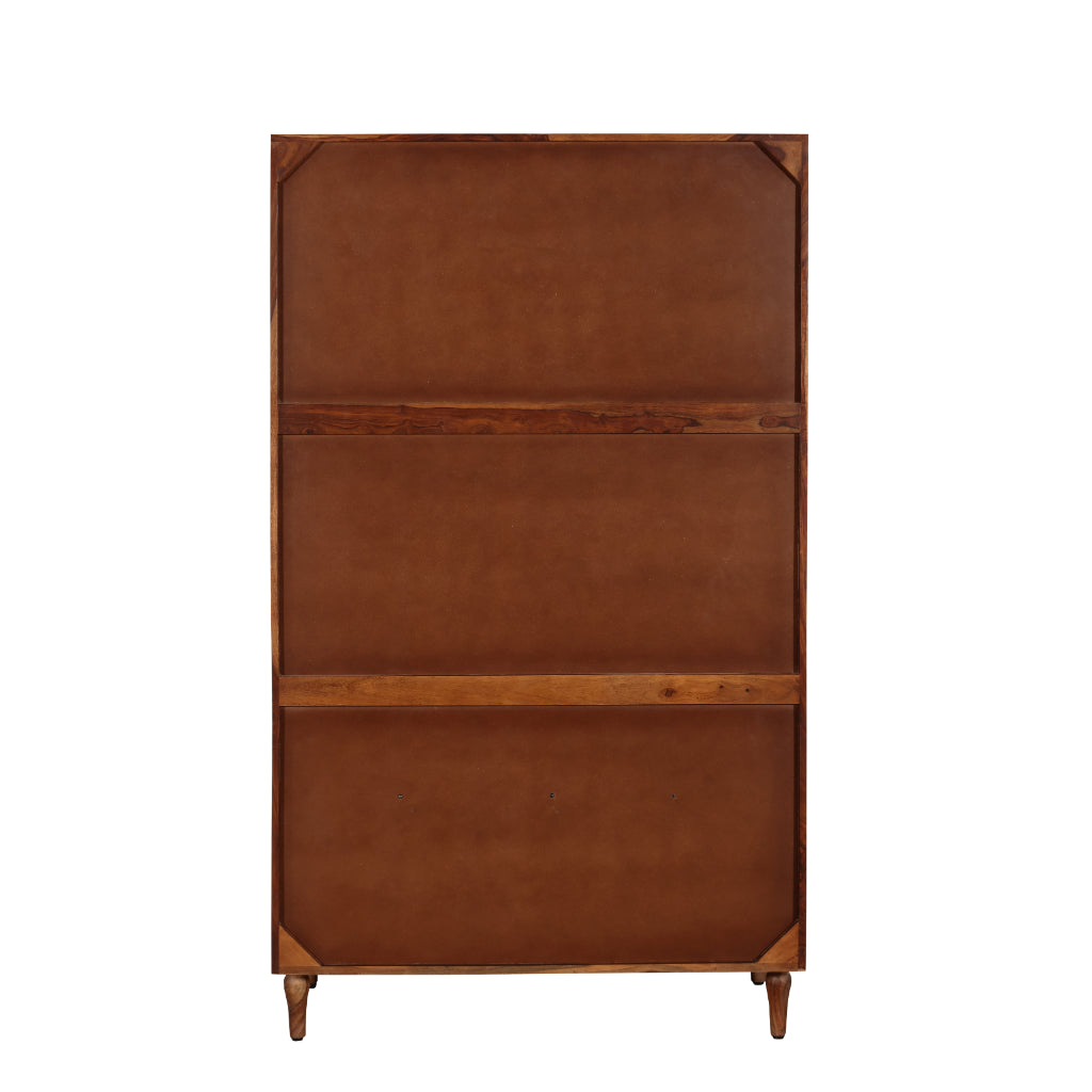 DualCraft Solid Wood Double Wardrobe with Drawer Storage