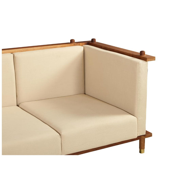 Solid Wood Extended L-Shape Sofa