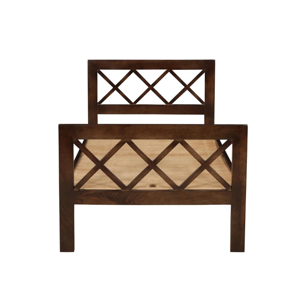 Solid Wood Classic Lattice Bed