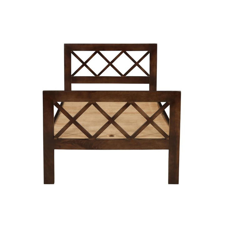 Solid Wood Classic Lattice Bed