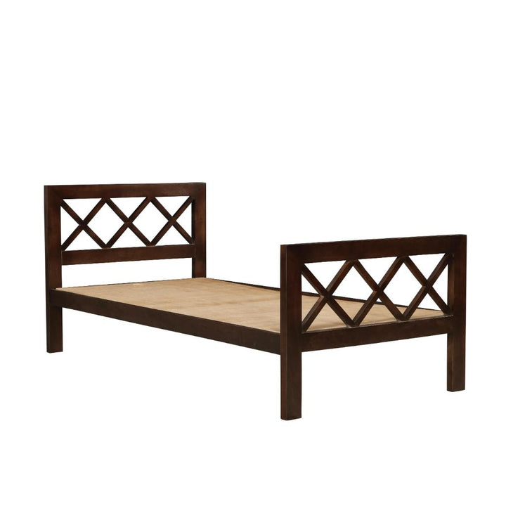 Solid Wood Classic Lattice Bed