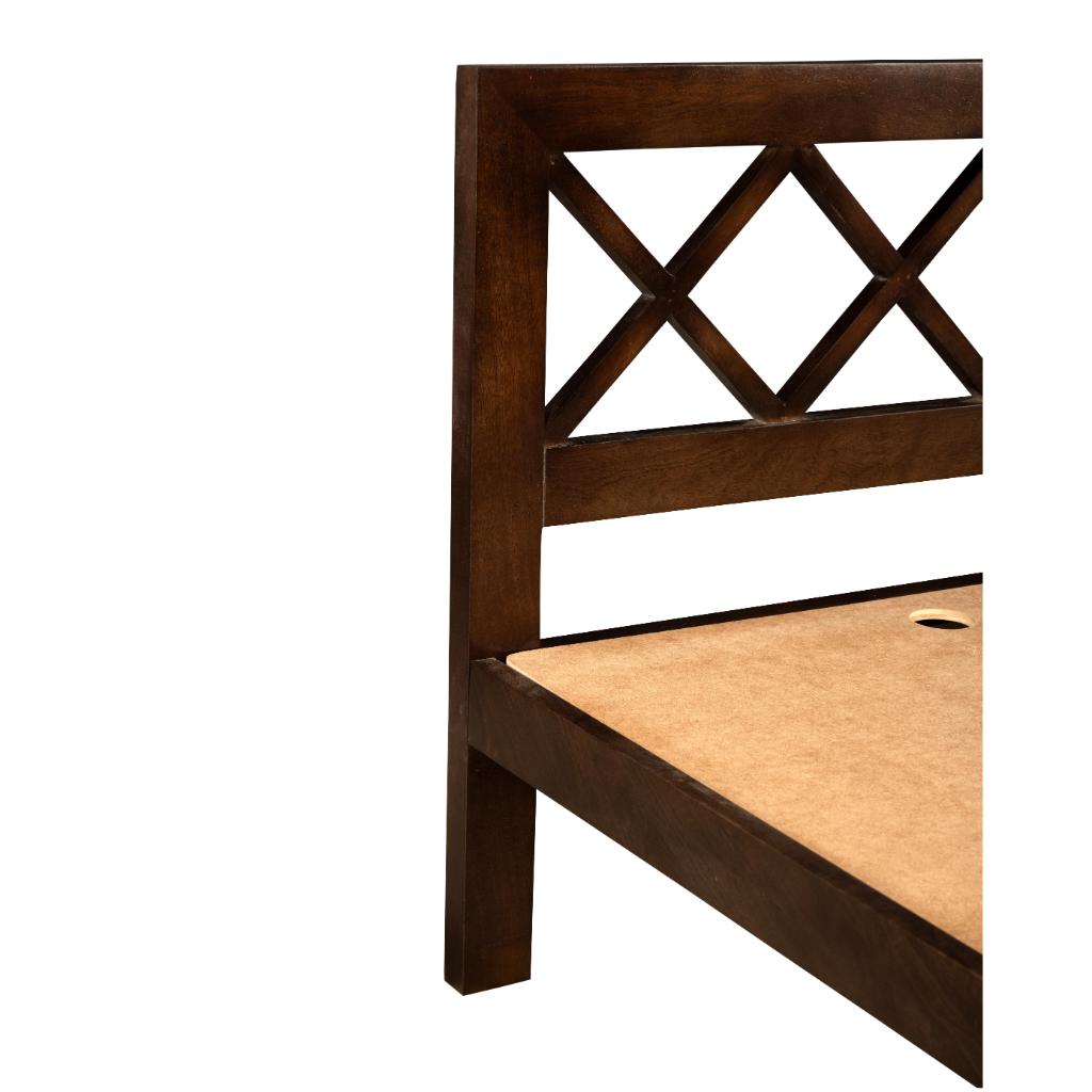 Solid Wood Classic Lattice Bed