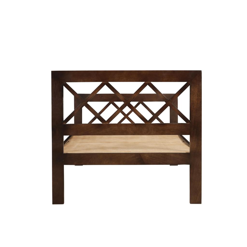 Solid Wood Classic Lattice Bed