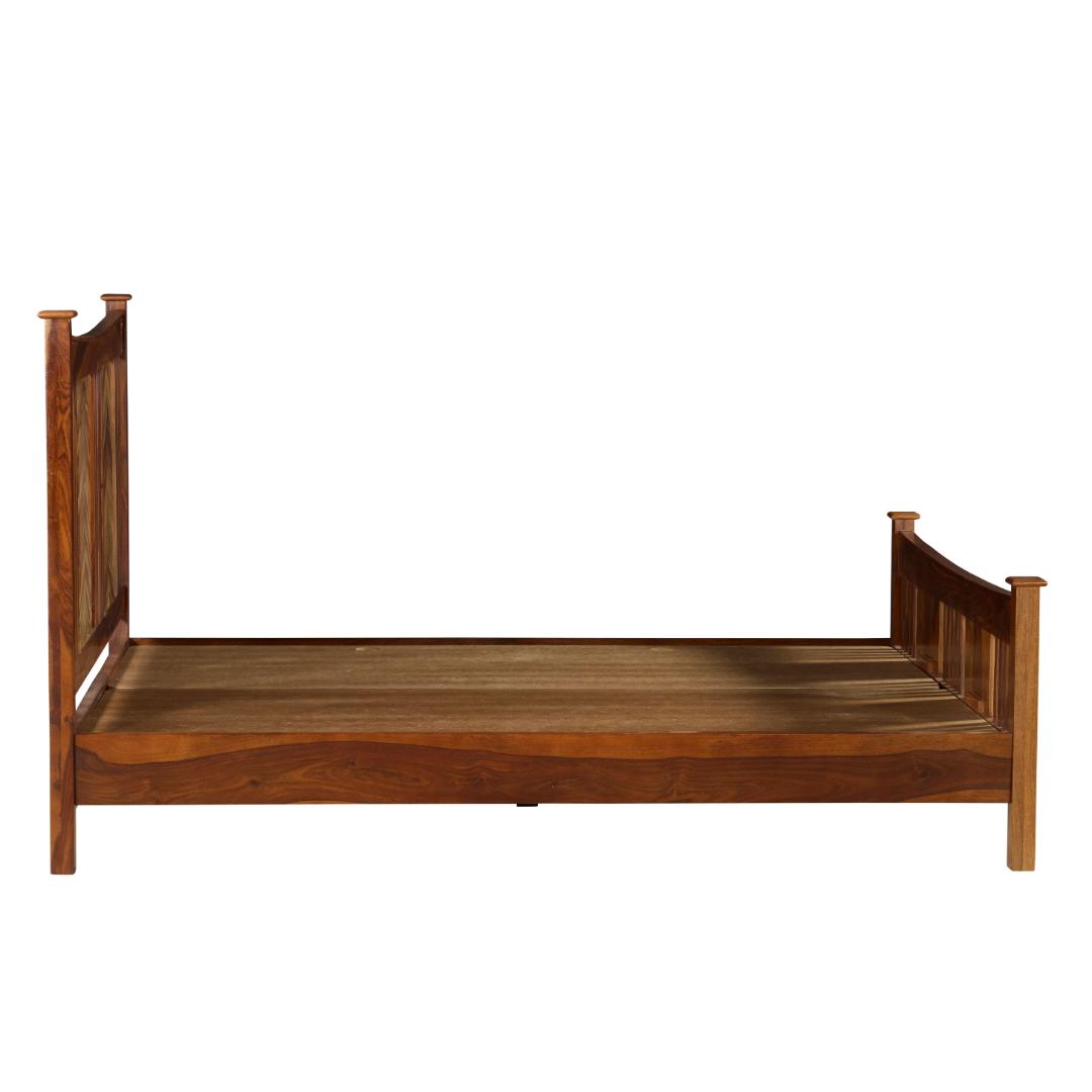 Solid Wood Chevron Slatted Bed Frame