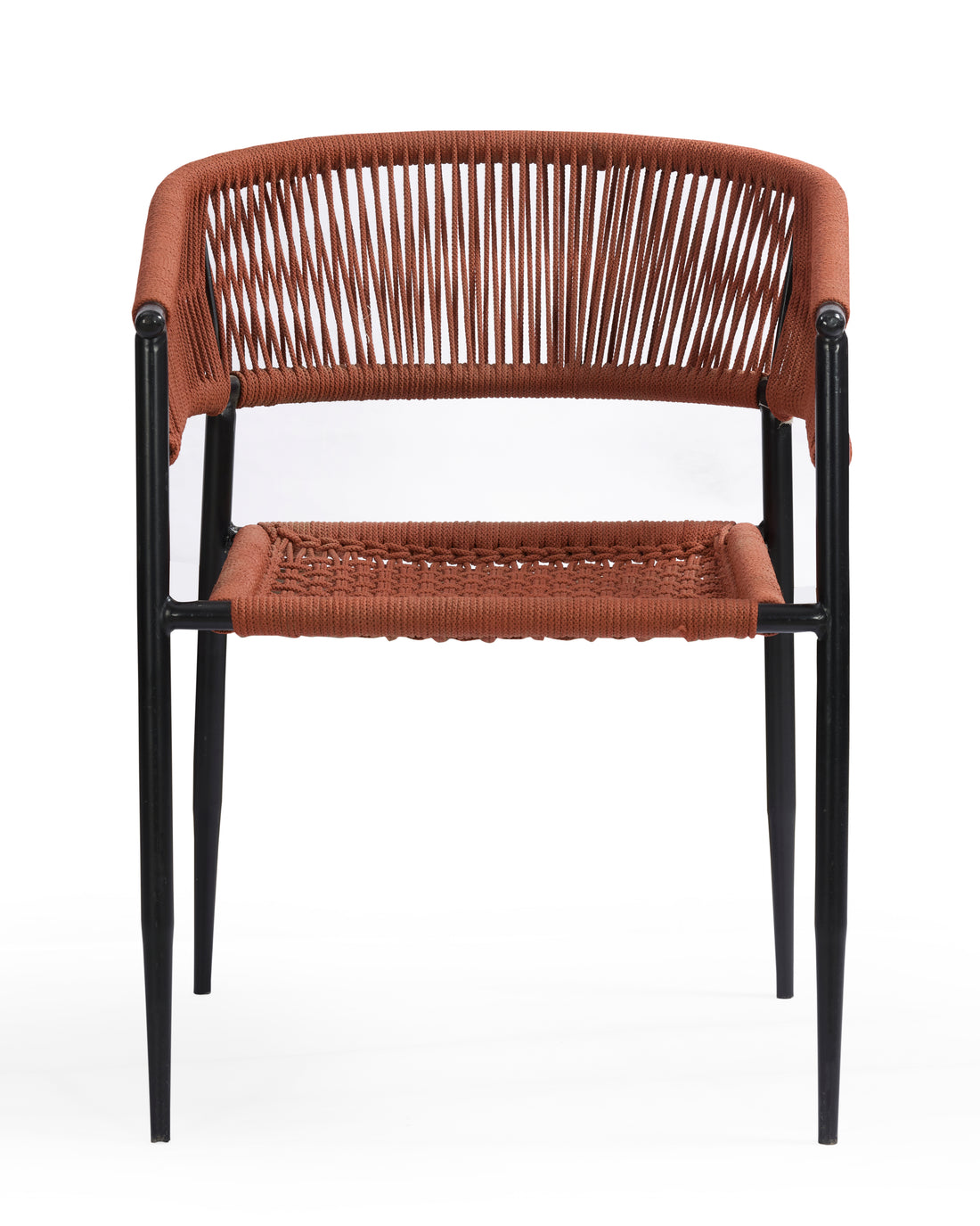 Terracotta Rope Weave Bar Chair