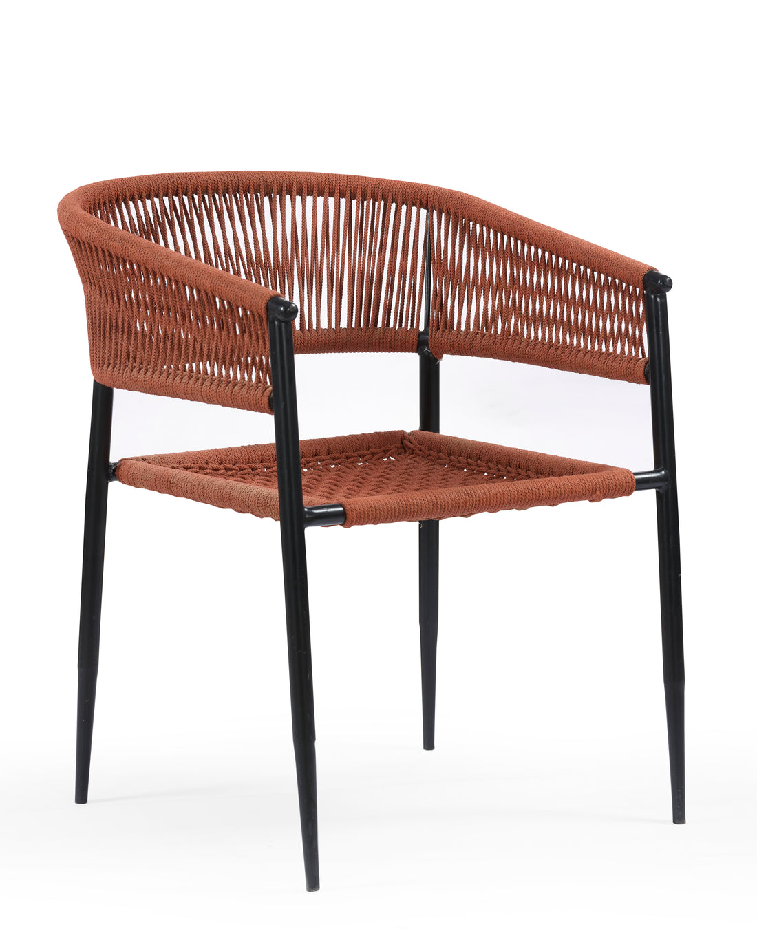 Terracotta Rope Weave Bar Chair