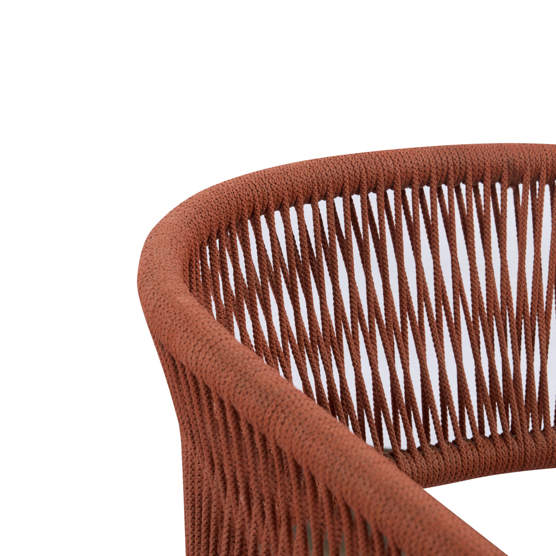 Terracotta Rope Weave Bar Chair