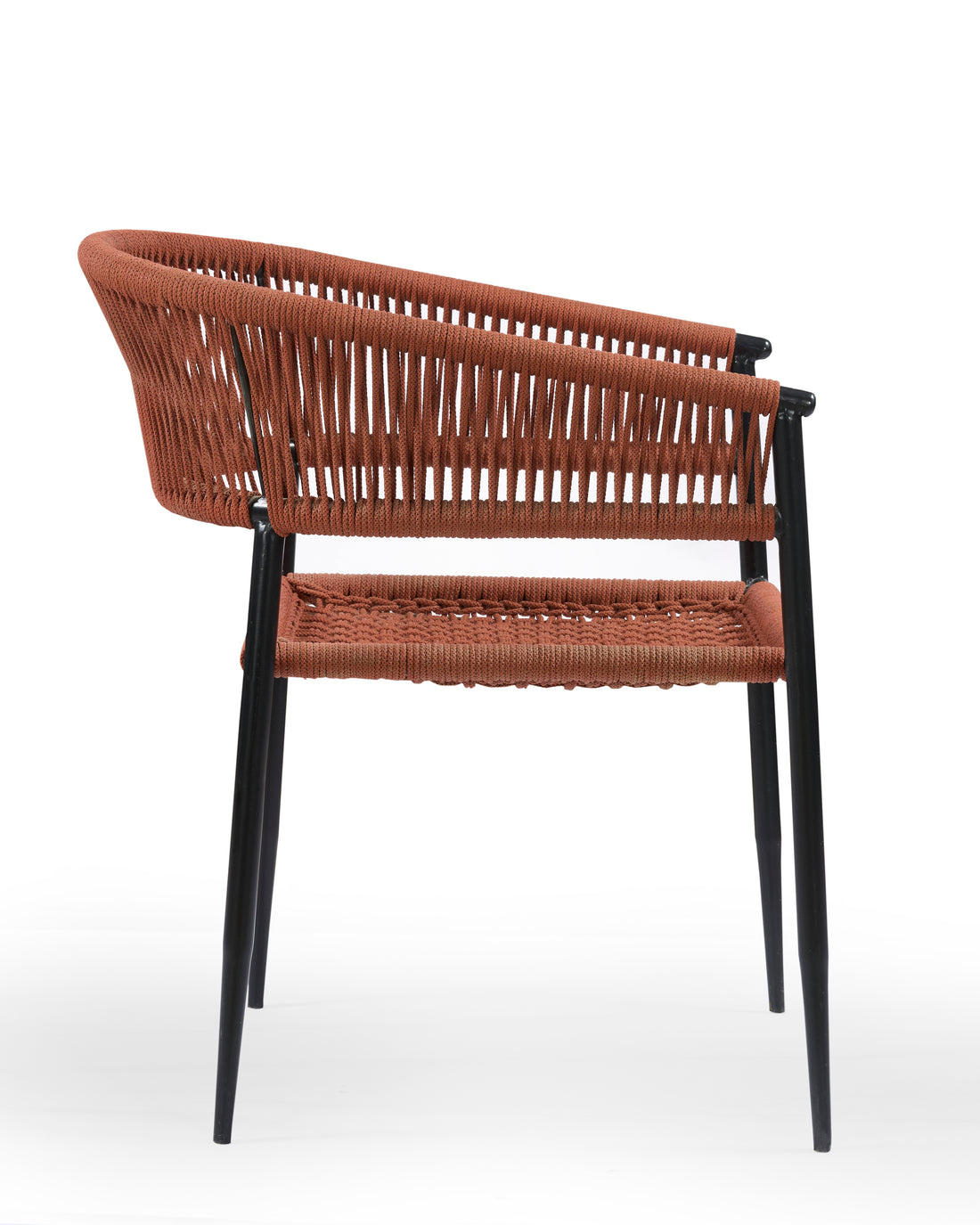 Terracotta Rope Weave Bar Chair