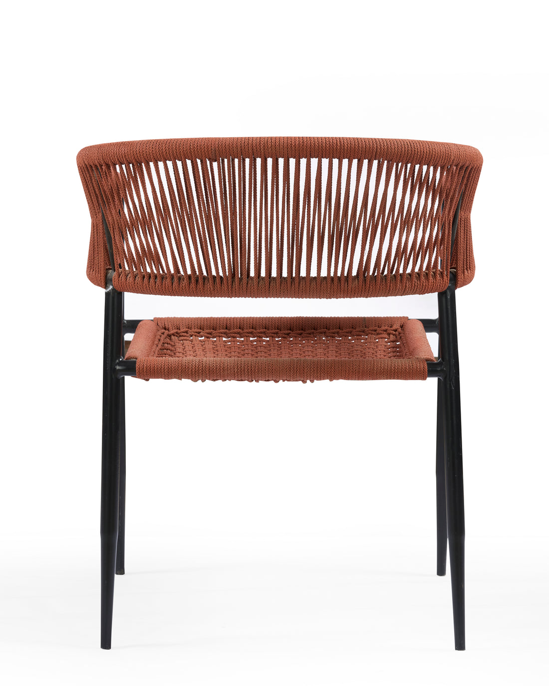 Terracotta Rope Weave Bar Chair