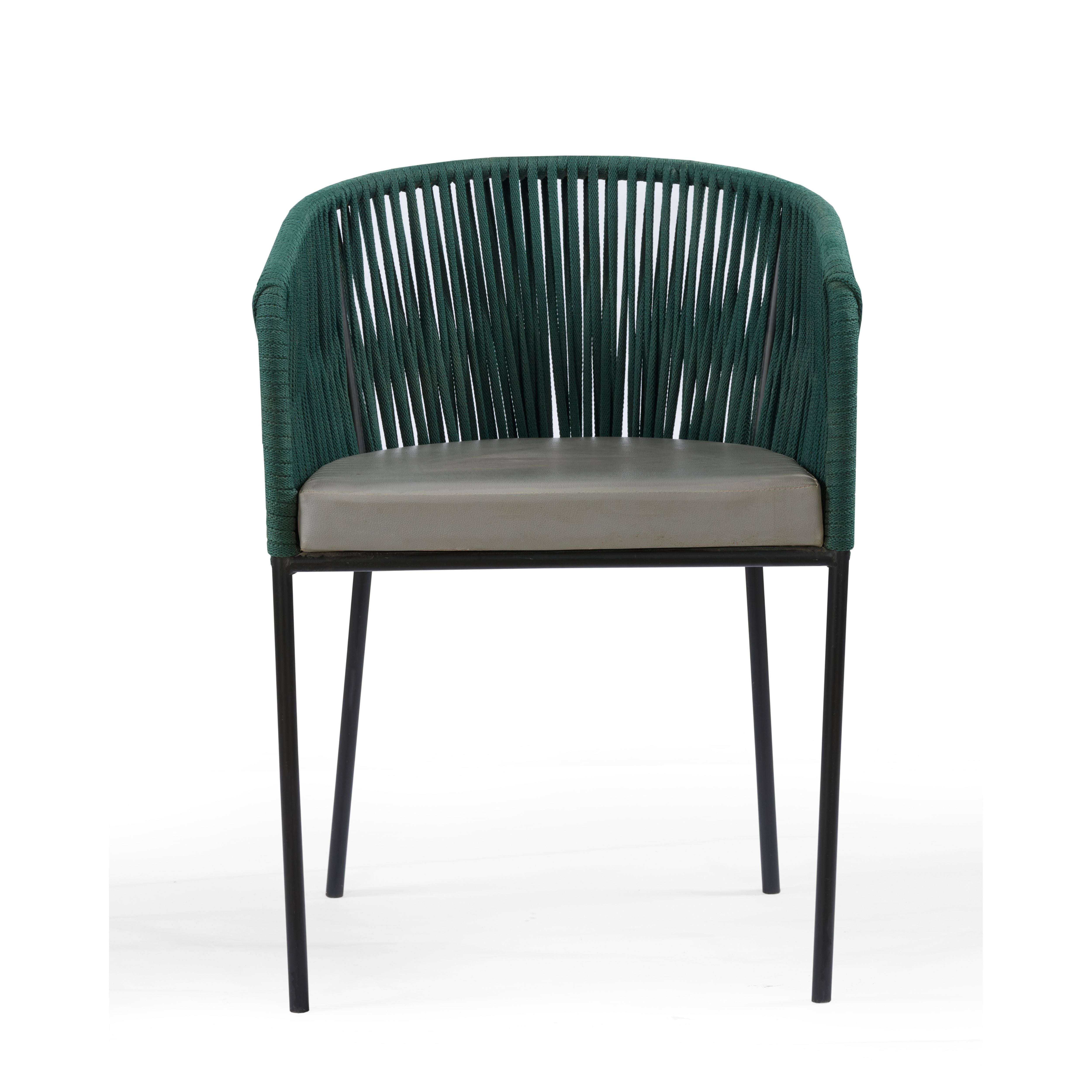 Emerald Rope Weave Arm Chair
