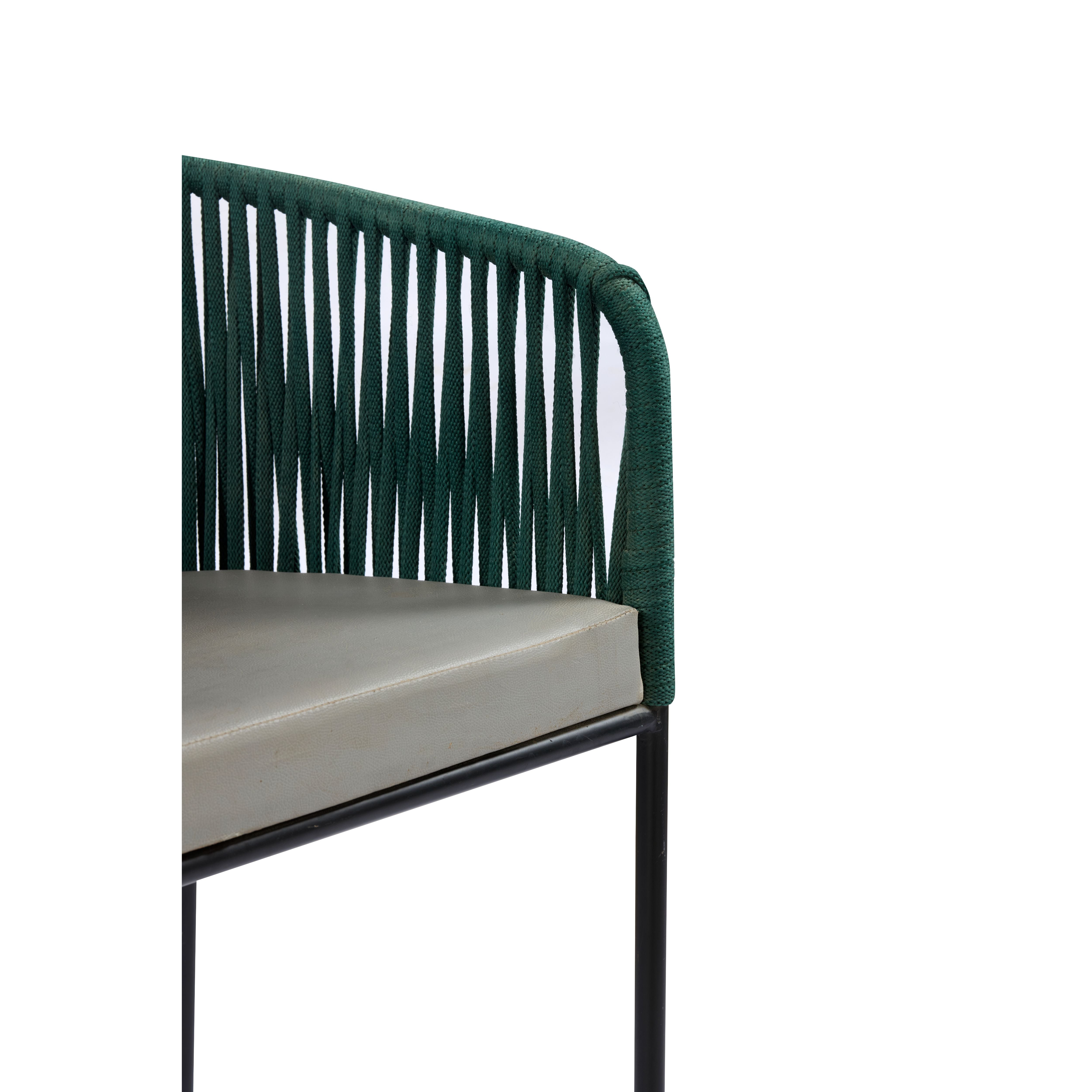 Emerald Rope Weave Arm Chair