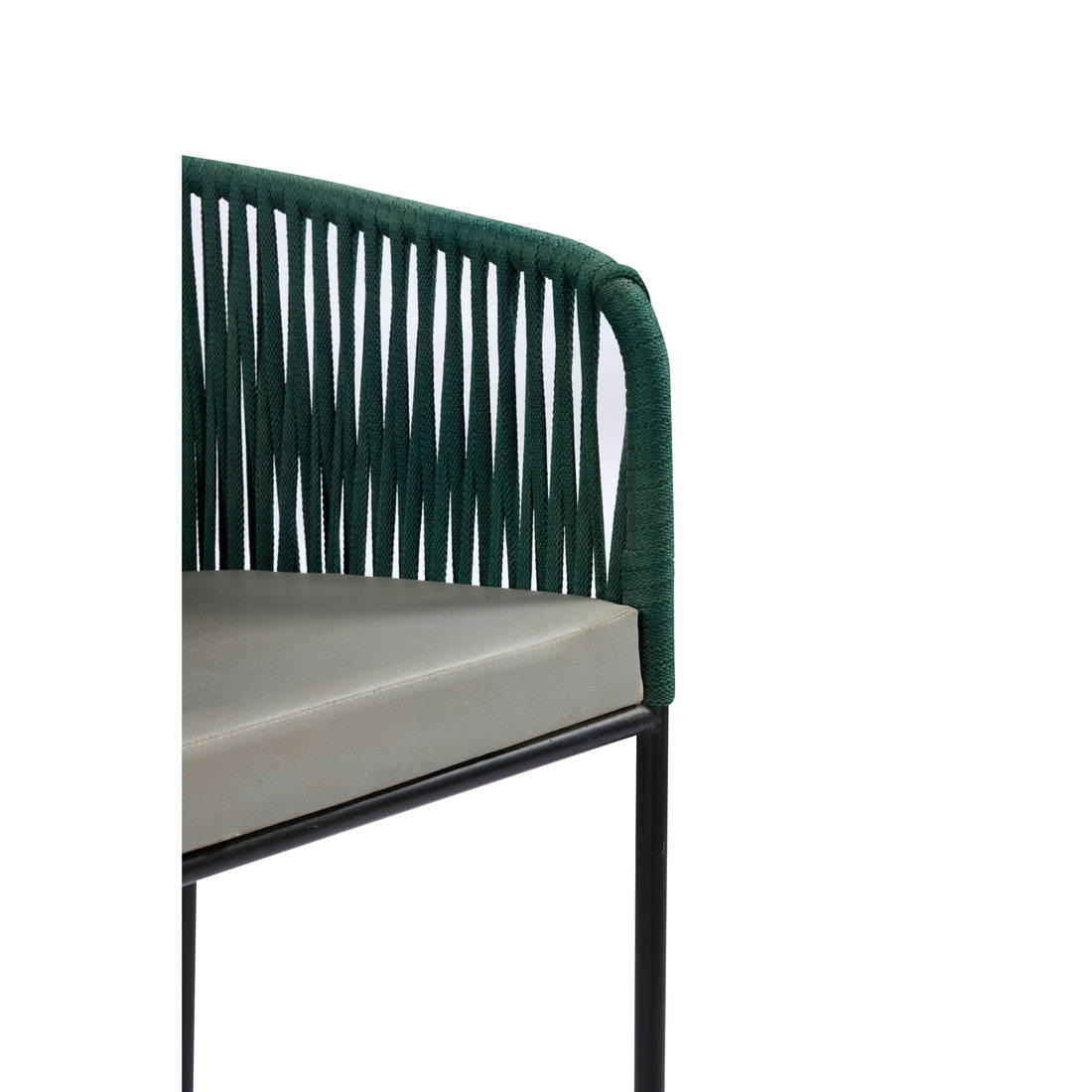 Emerald Rope Weave Arm Chair
