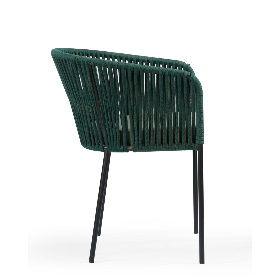Emerald Rope Weave Arm Chair