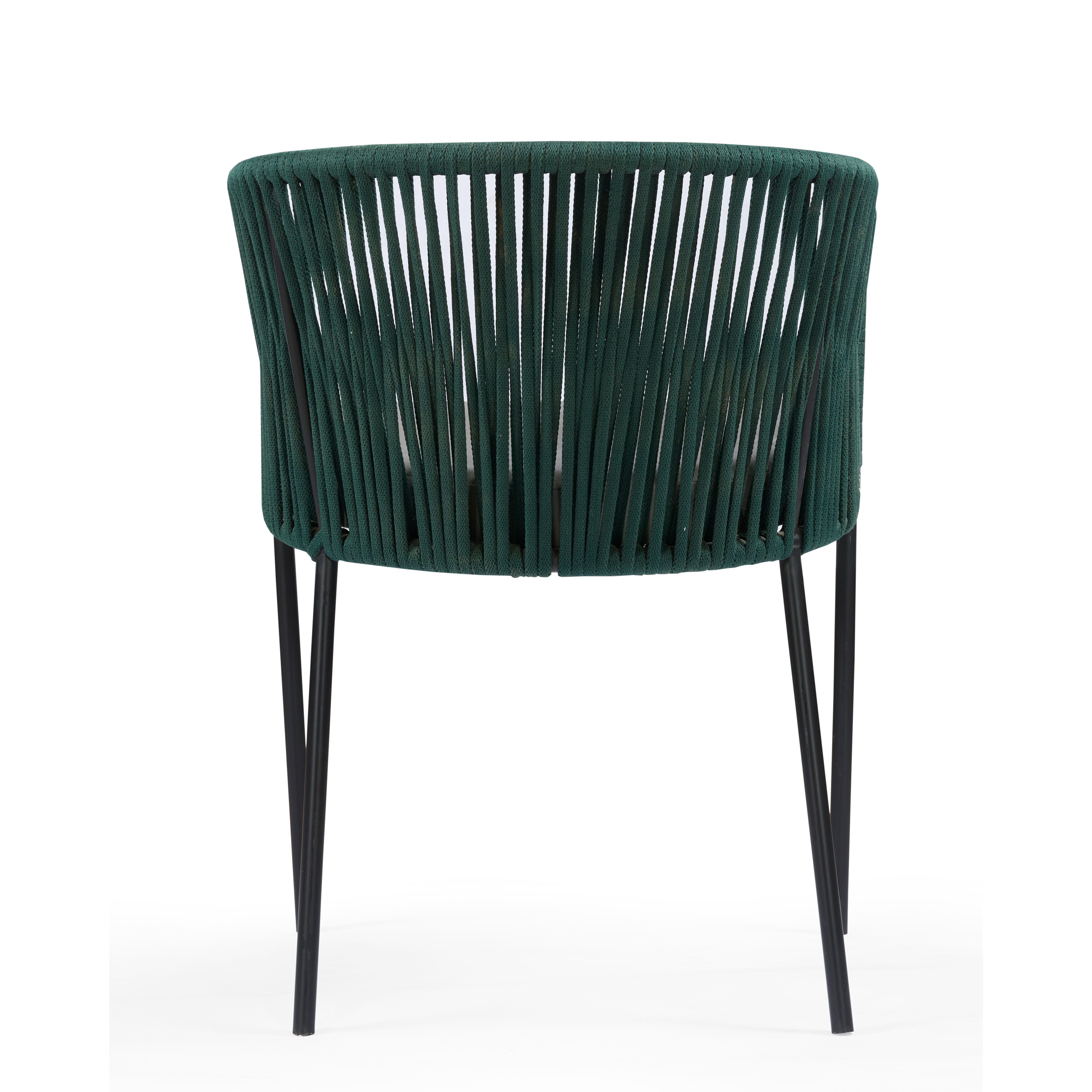 Emerald Rope Weave Arm Chair