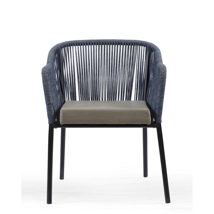 Noir Coastal Arm Chair