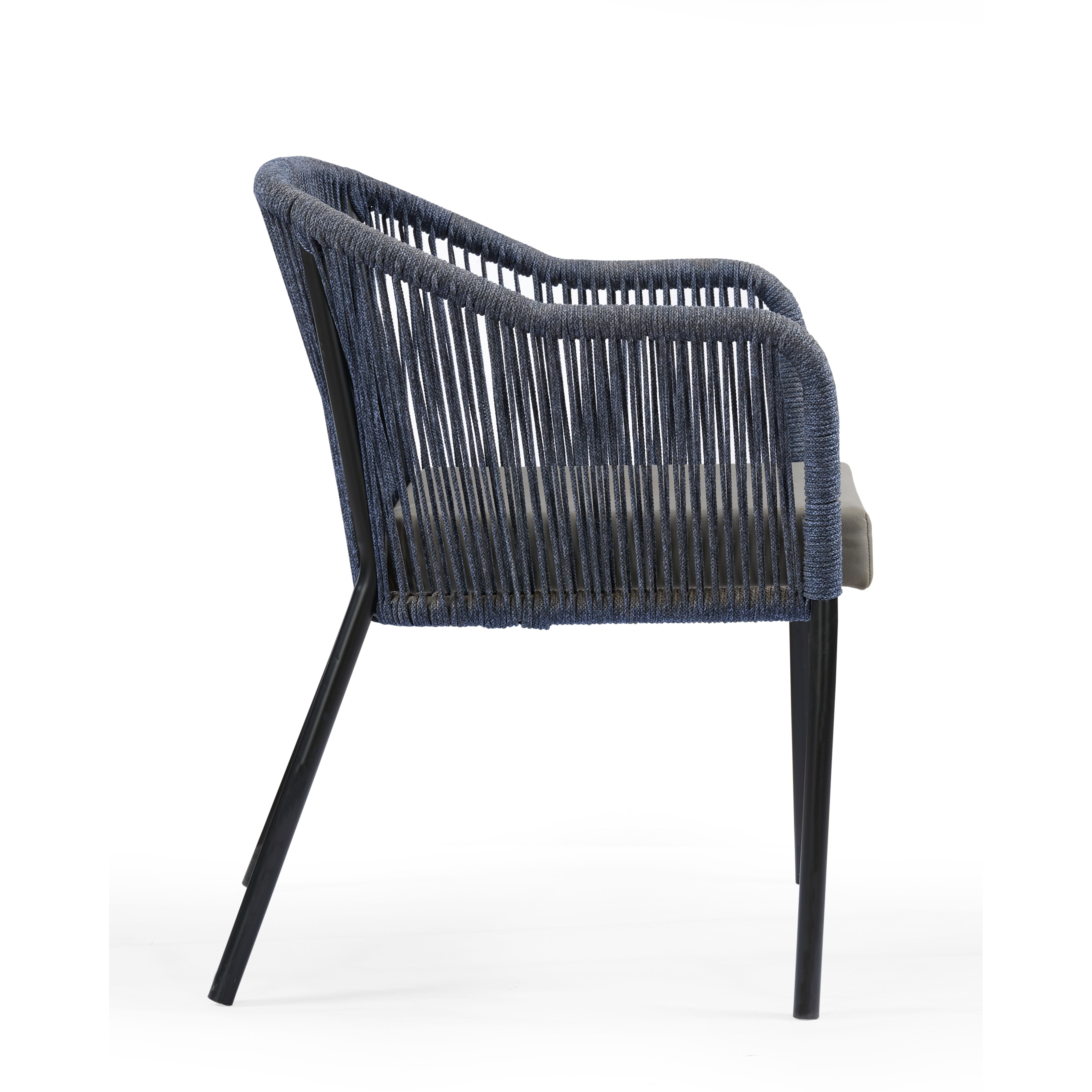 Noir Coastal Arm Chair