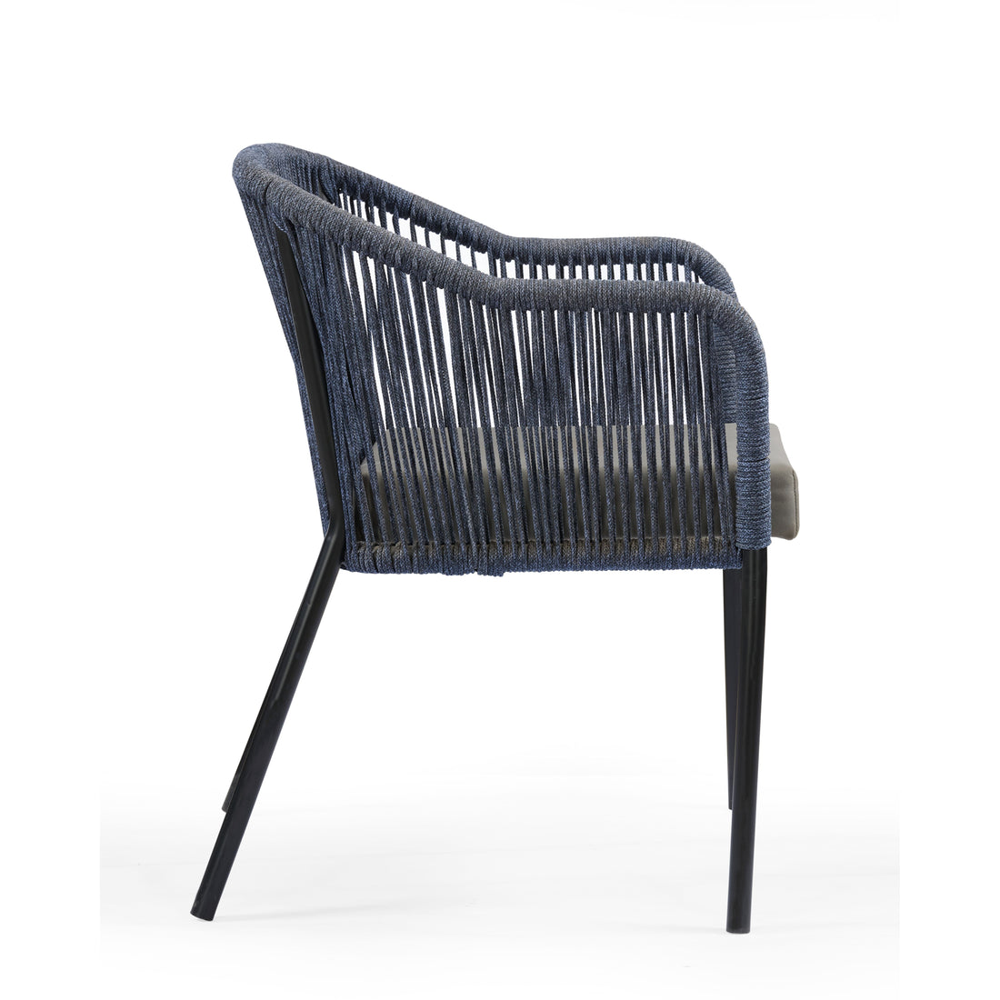 Noir Coastal Arm Chair