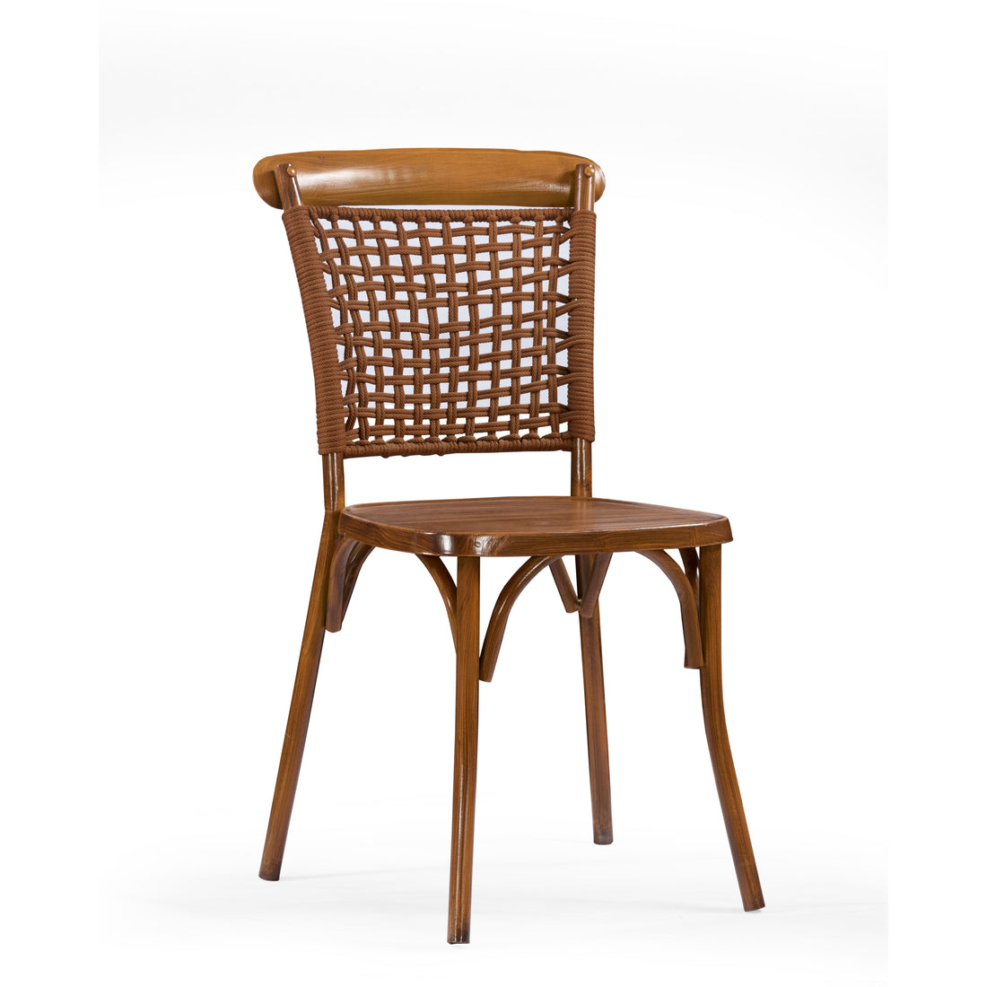 Walnut Grid Bar Chair