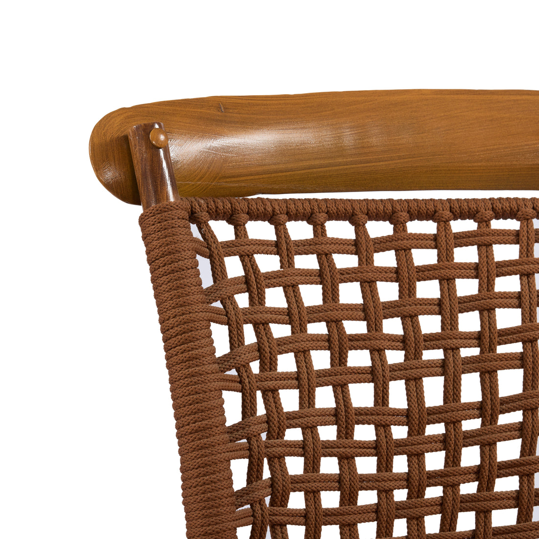 Walnut Grid Bar Chair