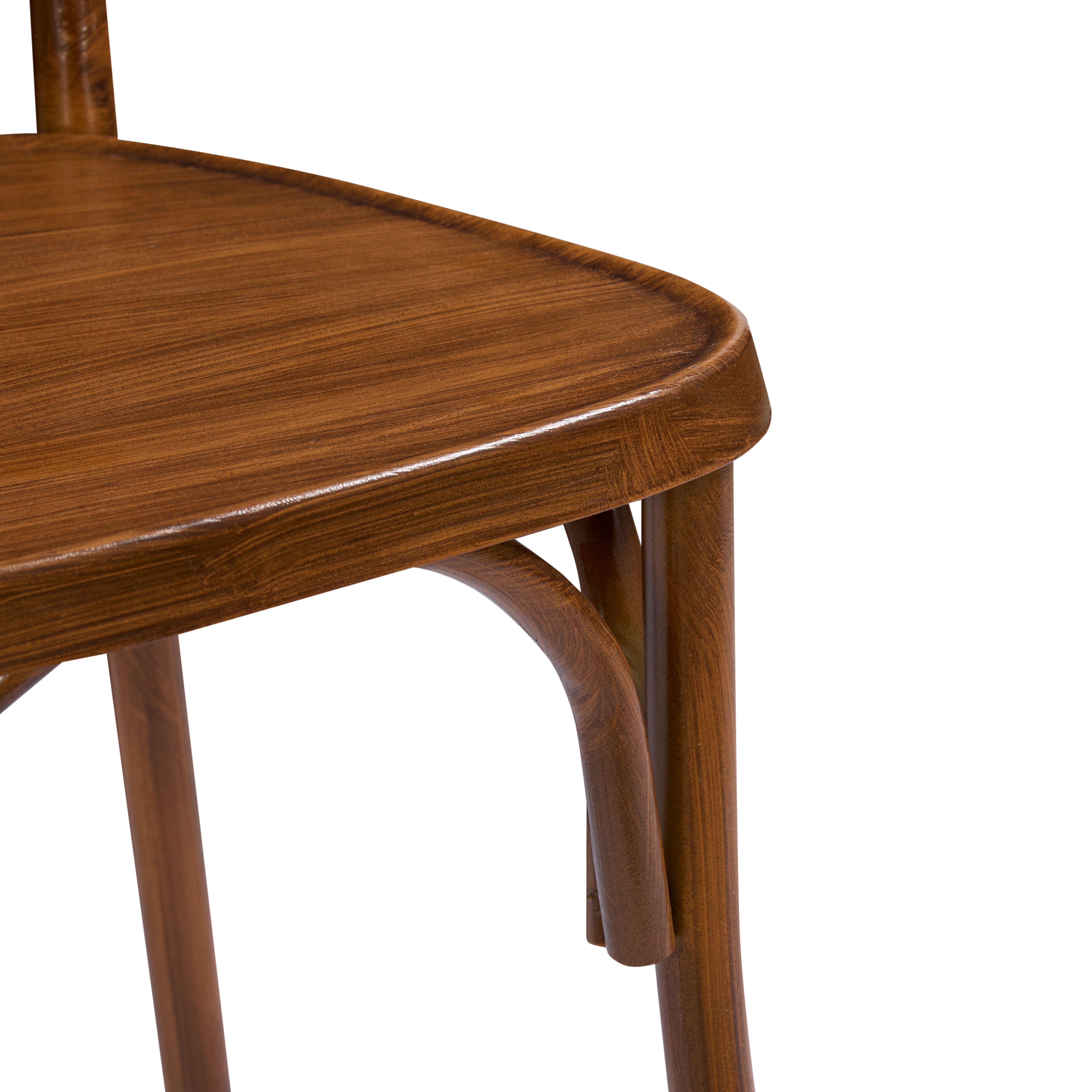 Walnut Grid Bar Chair