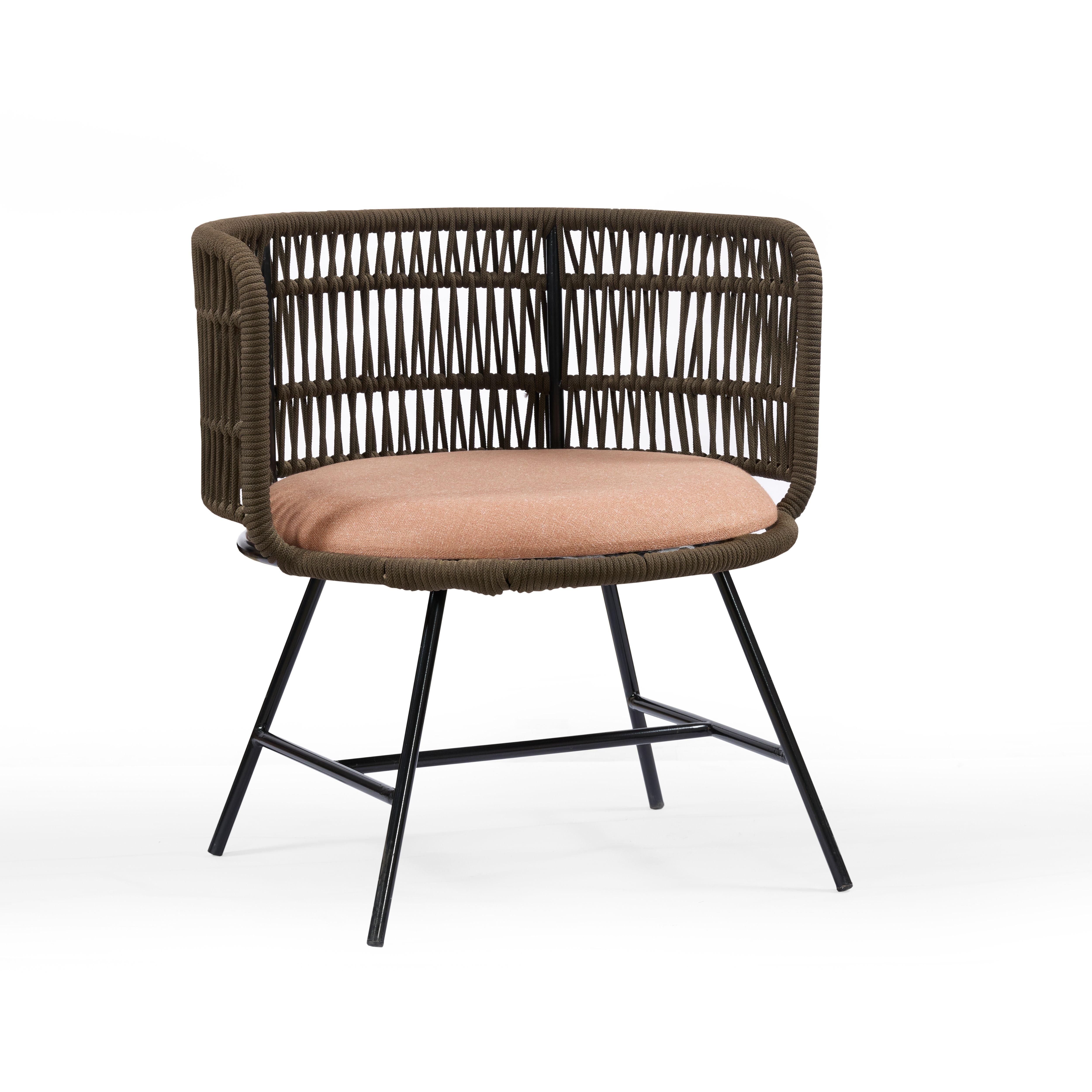 Mocha Orbit Lounge Chair