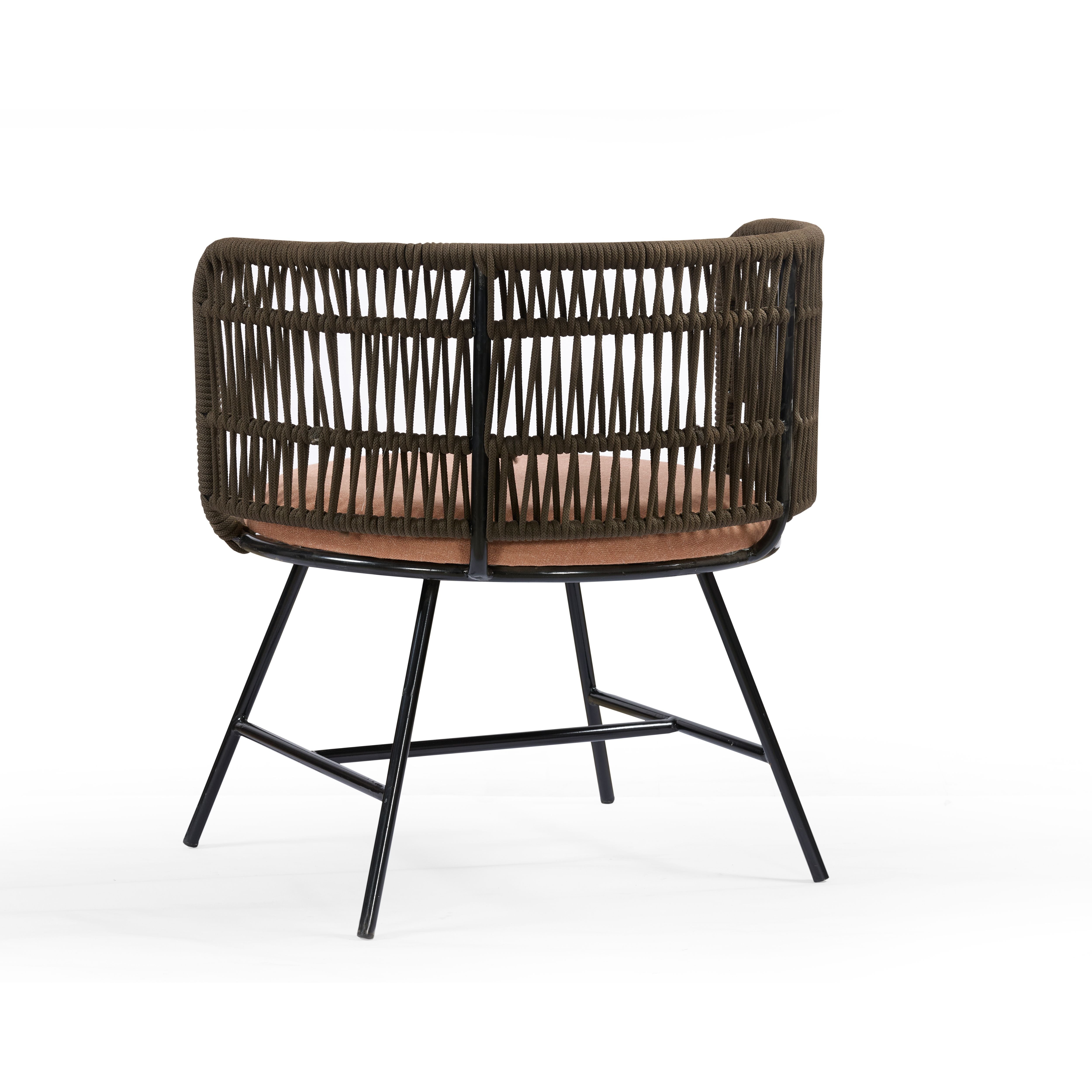 Mocha Orbit Lounge Chair