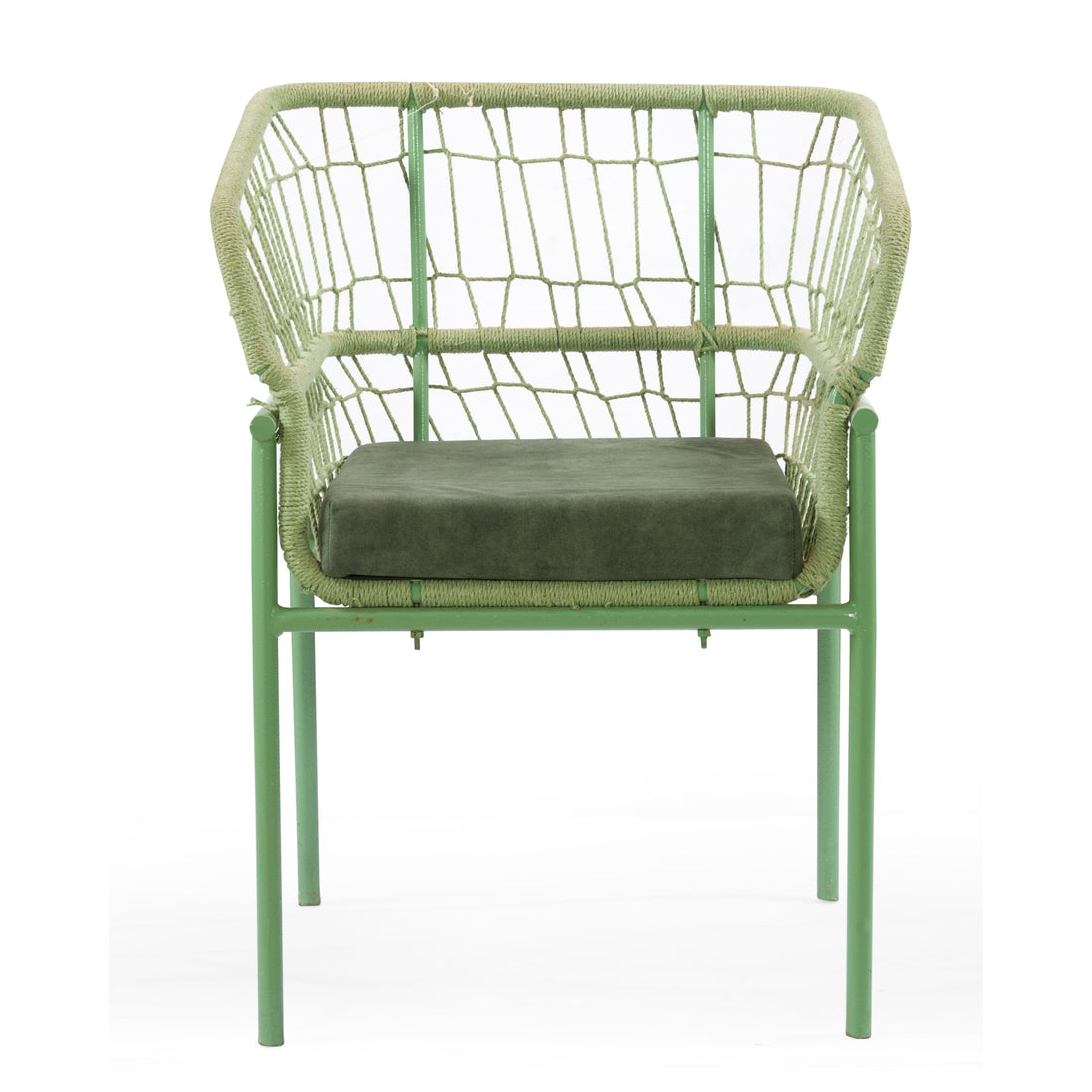 Sage Weave Dining Arm Chair