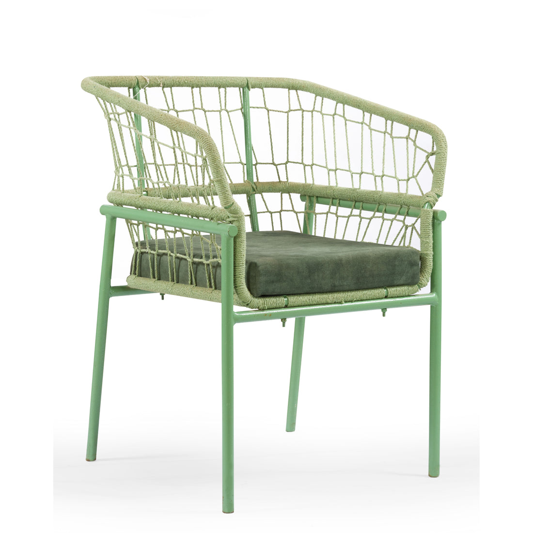 Sage Weave Dining Arm Chair