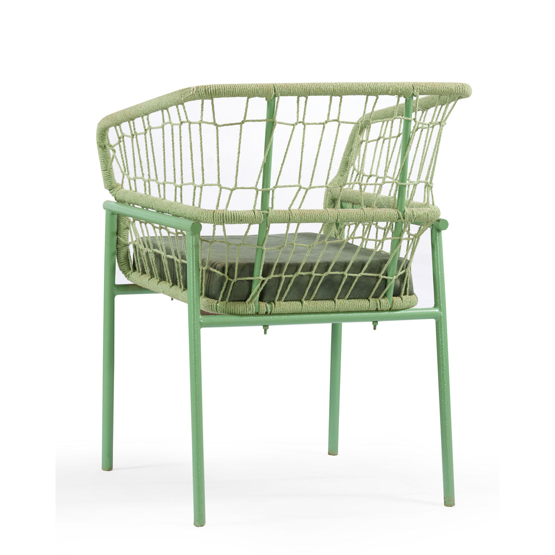 Sage Weave Dining Arm Chair