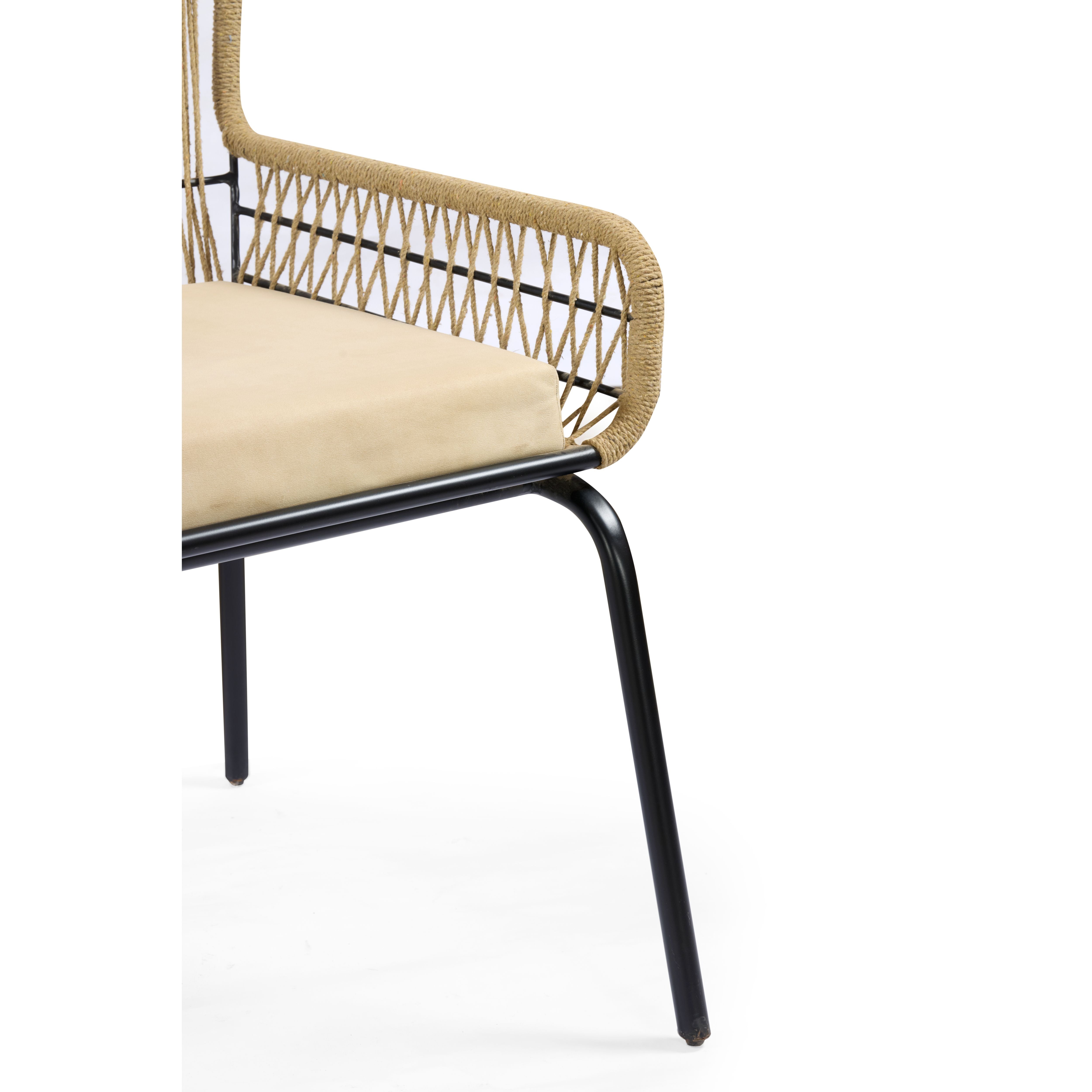 Aurelia Wingback Rope Dining Chair