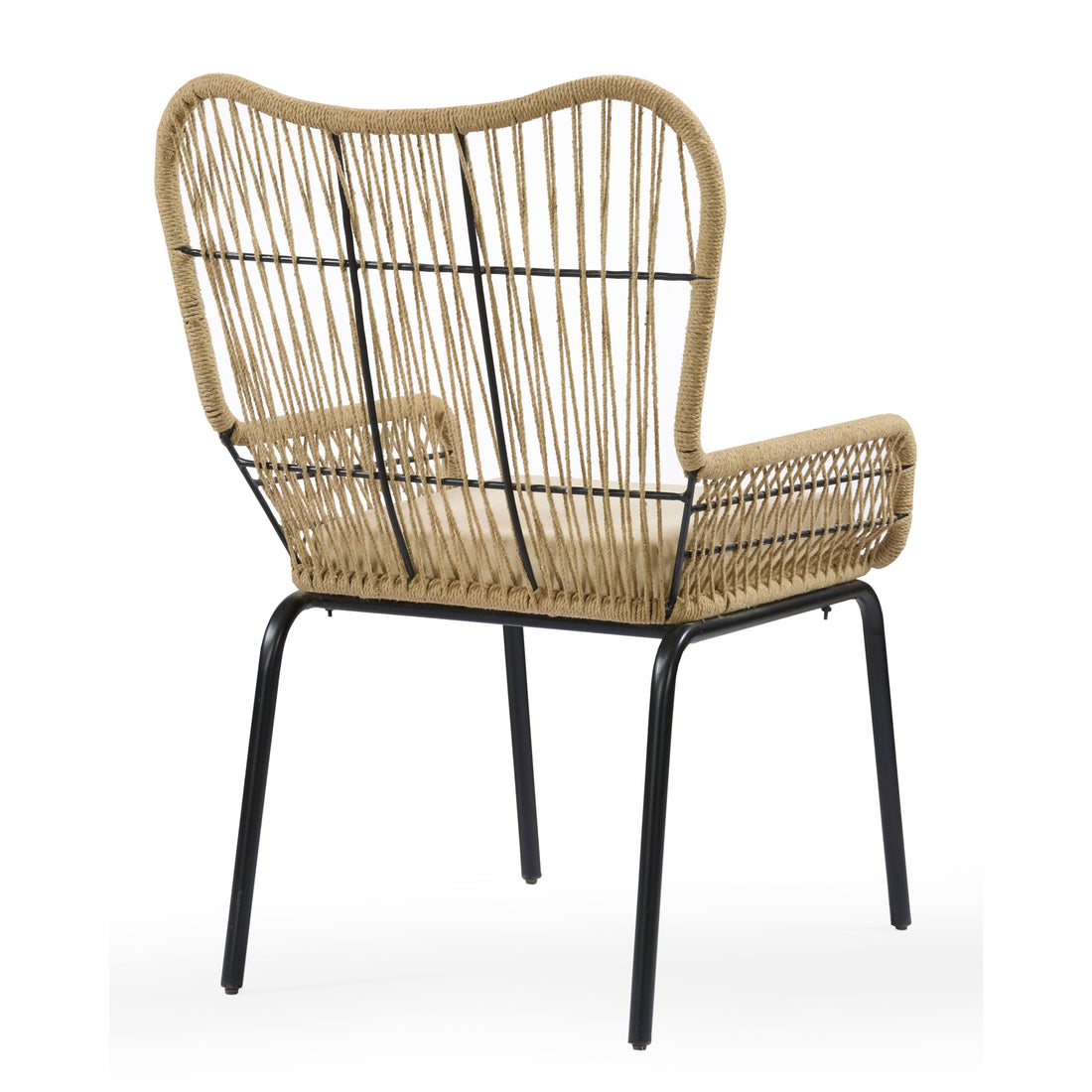 Aurelia Wingback Rope Dining Chair