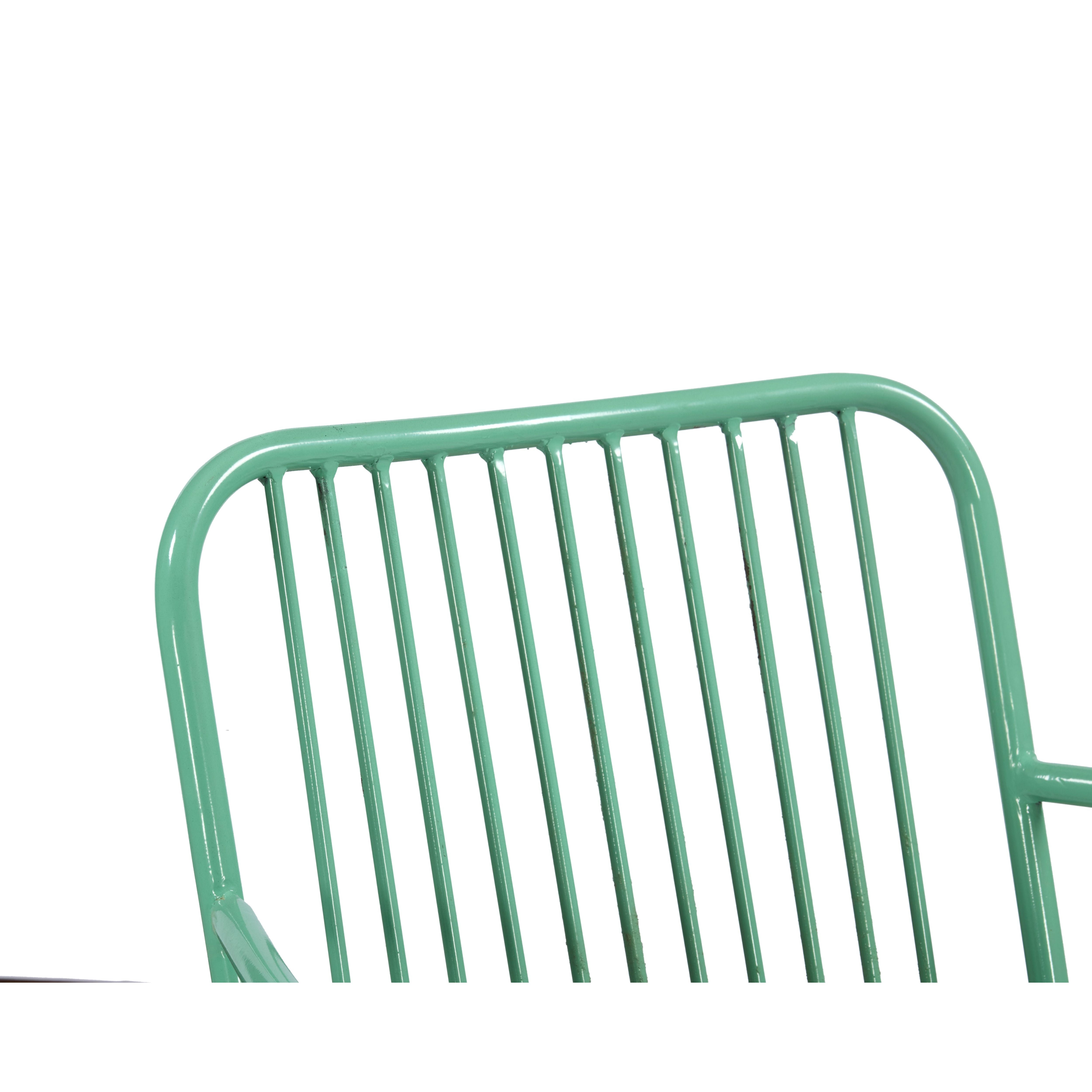 Mint Breeze Metal Armchair