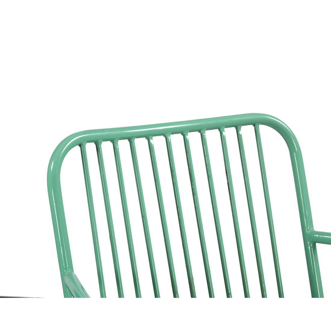 Mint Breeze Metal Armchair