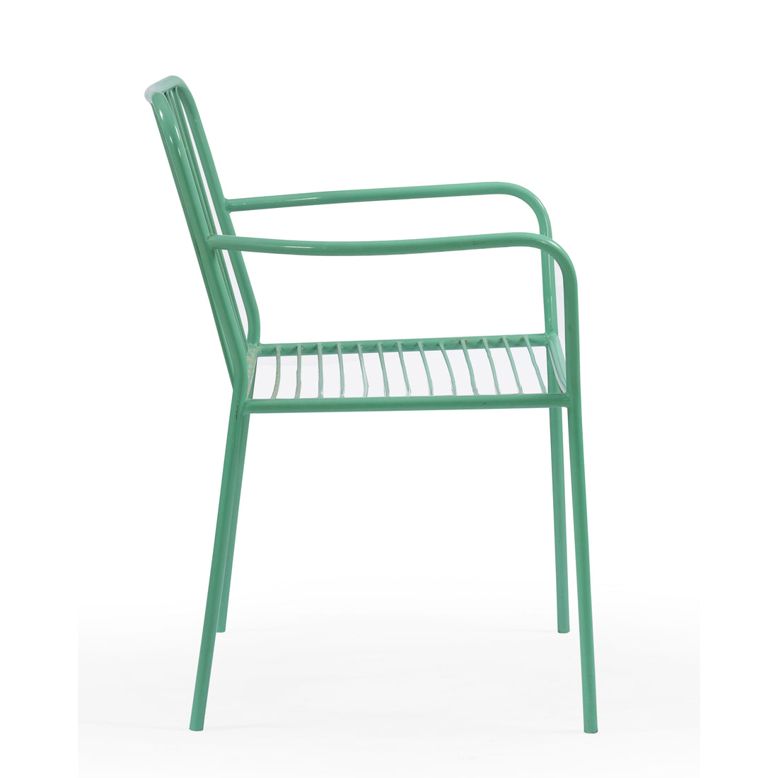 Mint Breeze Metal Armchair