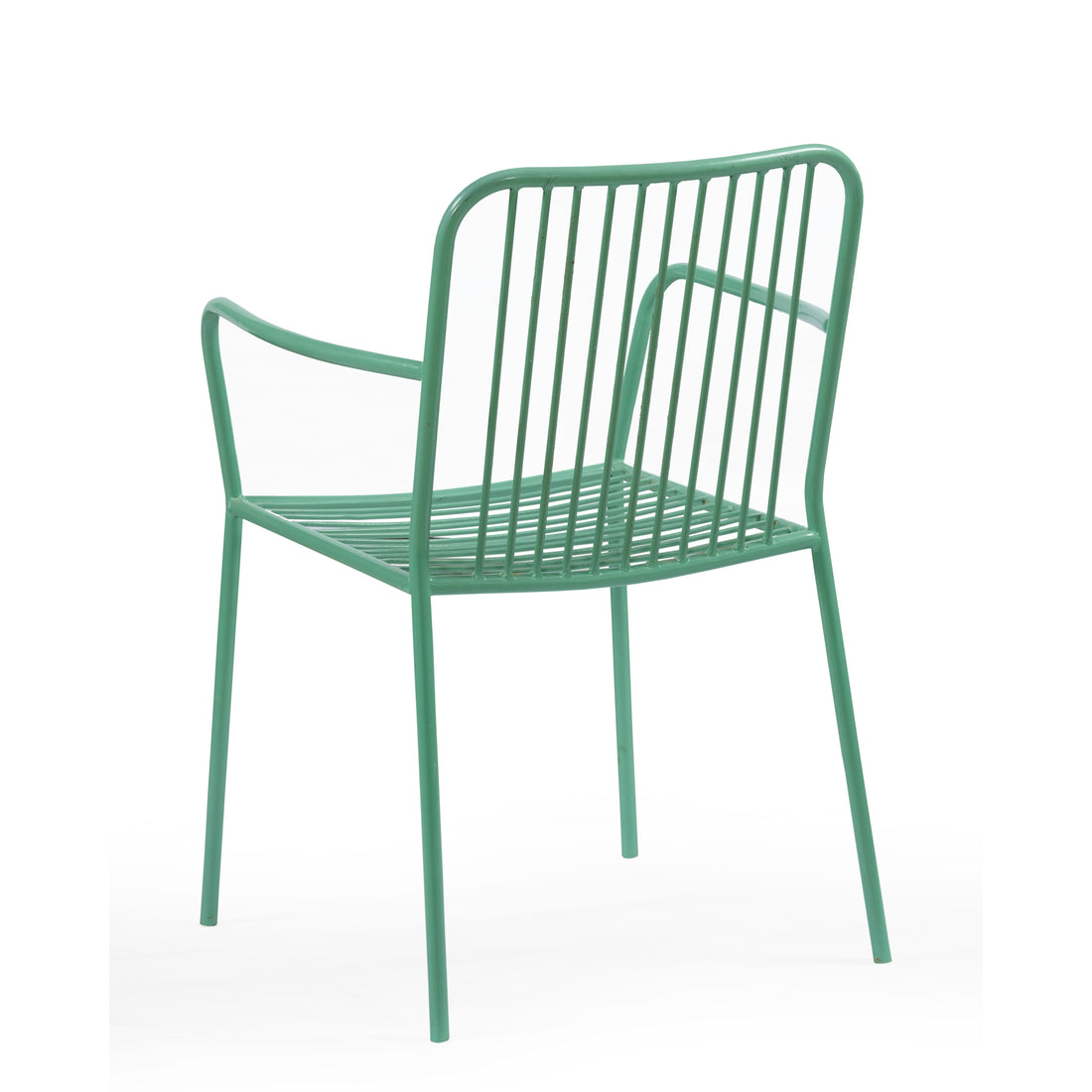 Mint Breeze Metal Armchair