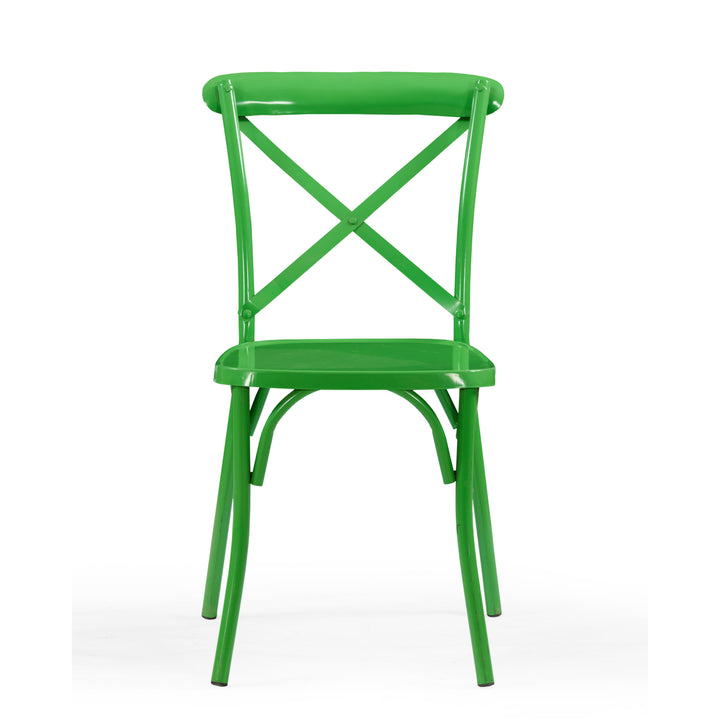 Verde Crossback Metal Bar Chair