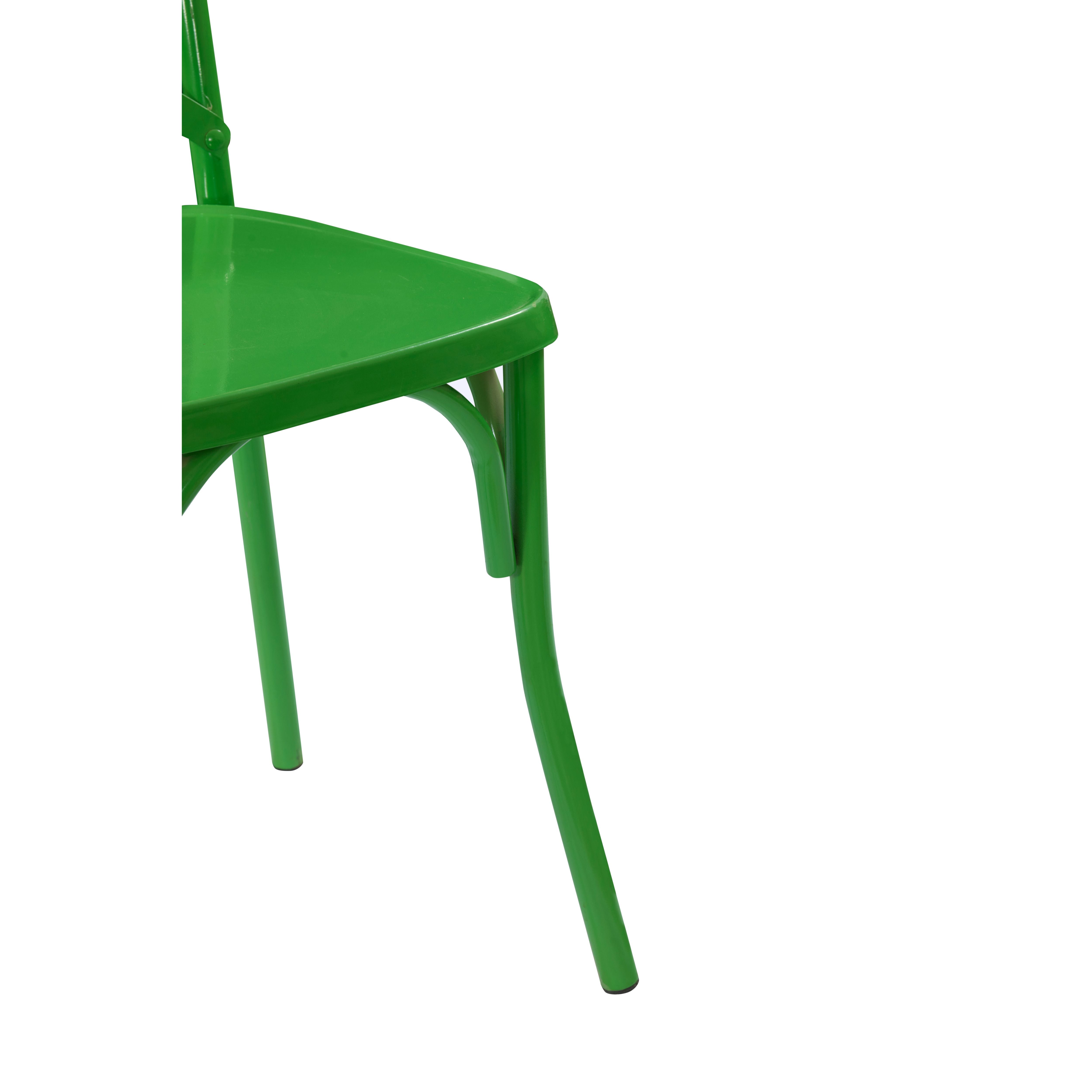 Verde Crossback Metal Bar Chair
