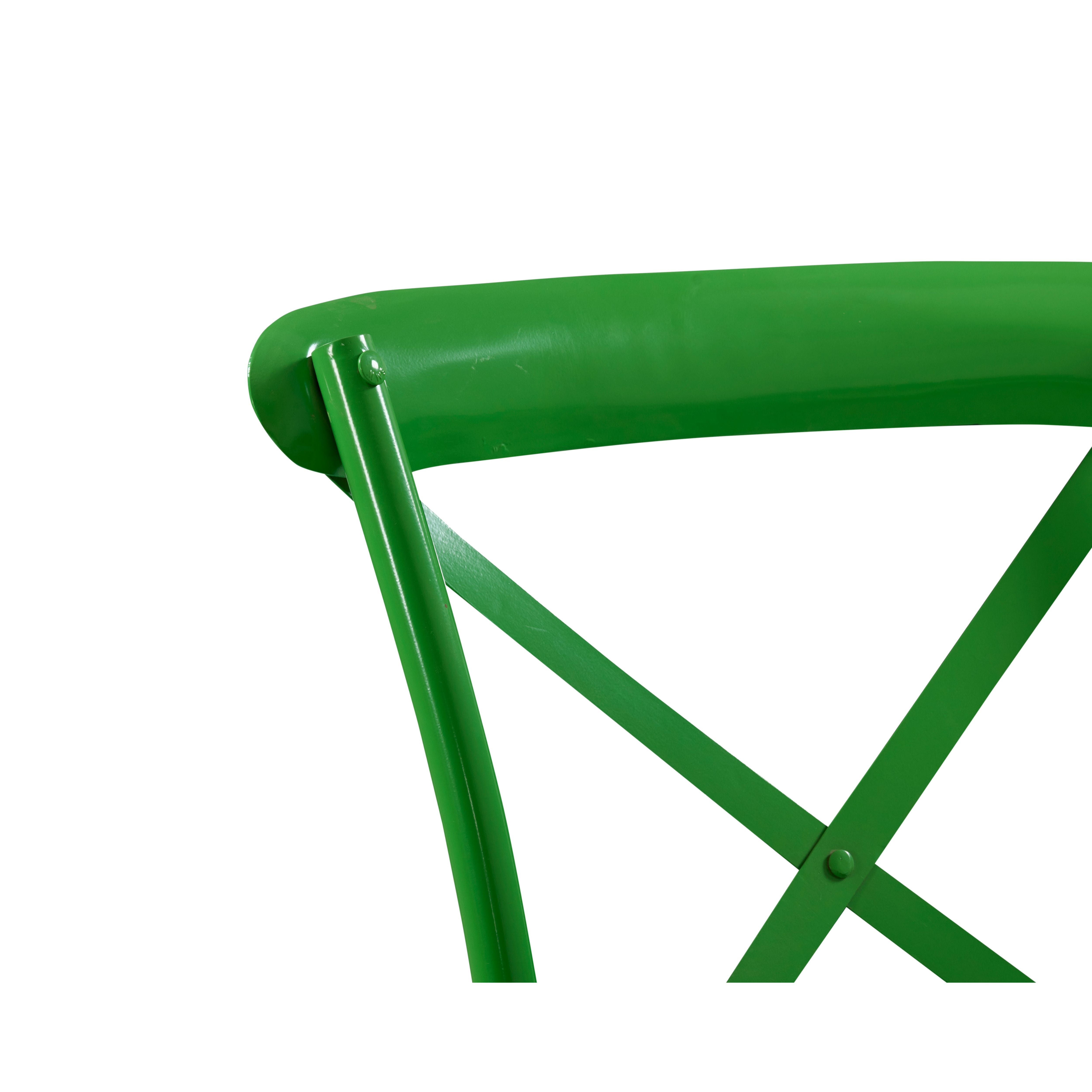 Verde Crossback Metal Bar Chair