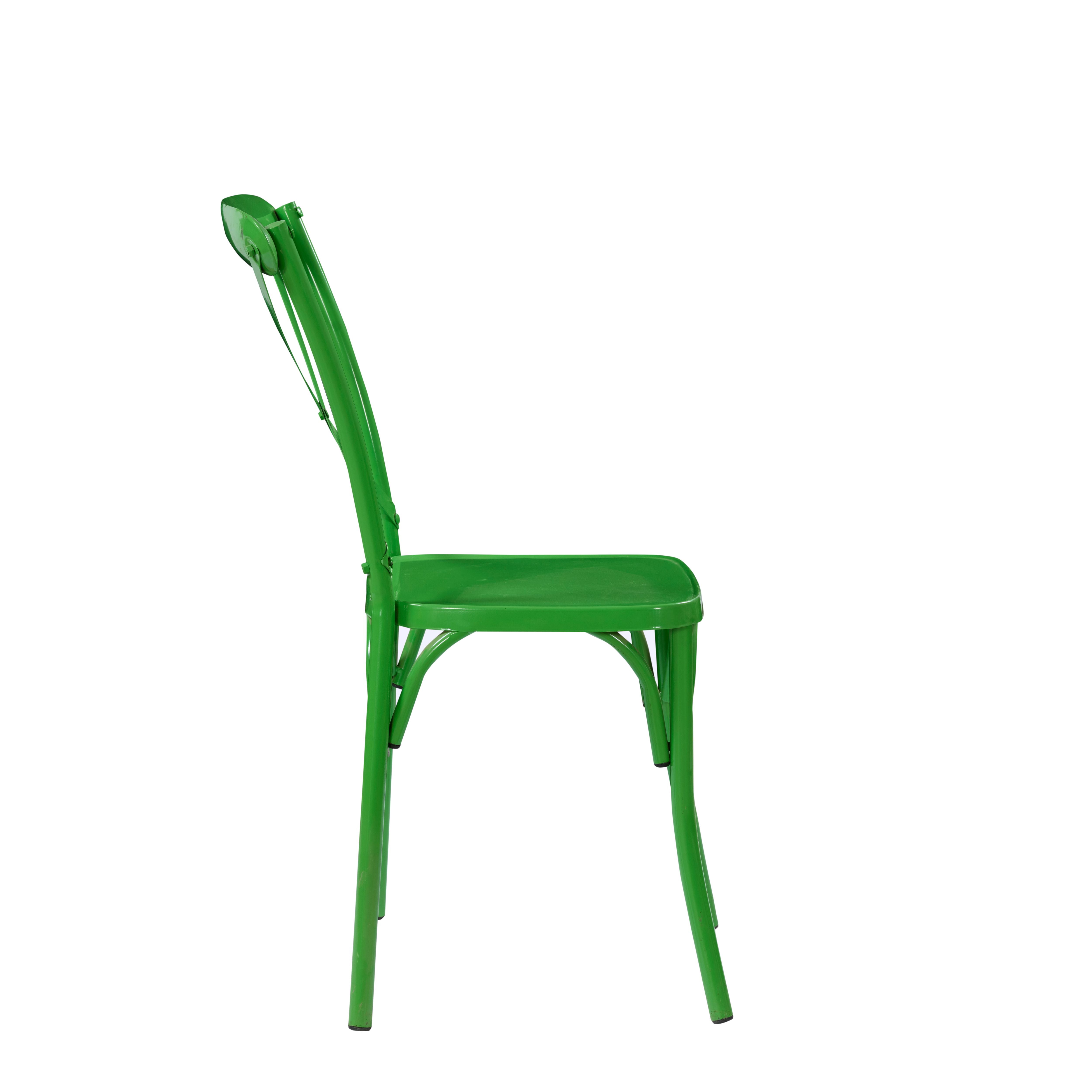 Verde Crossback Metal Bar Chair