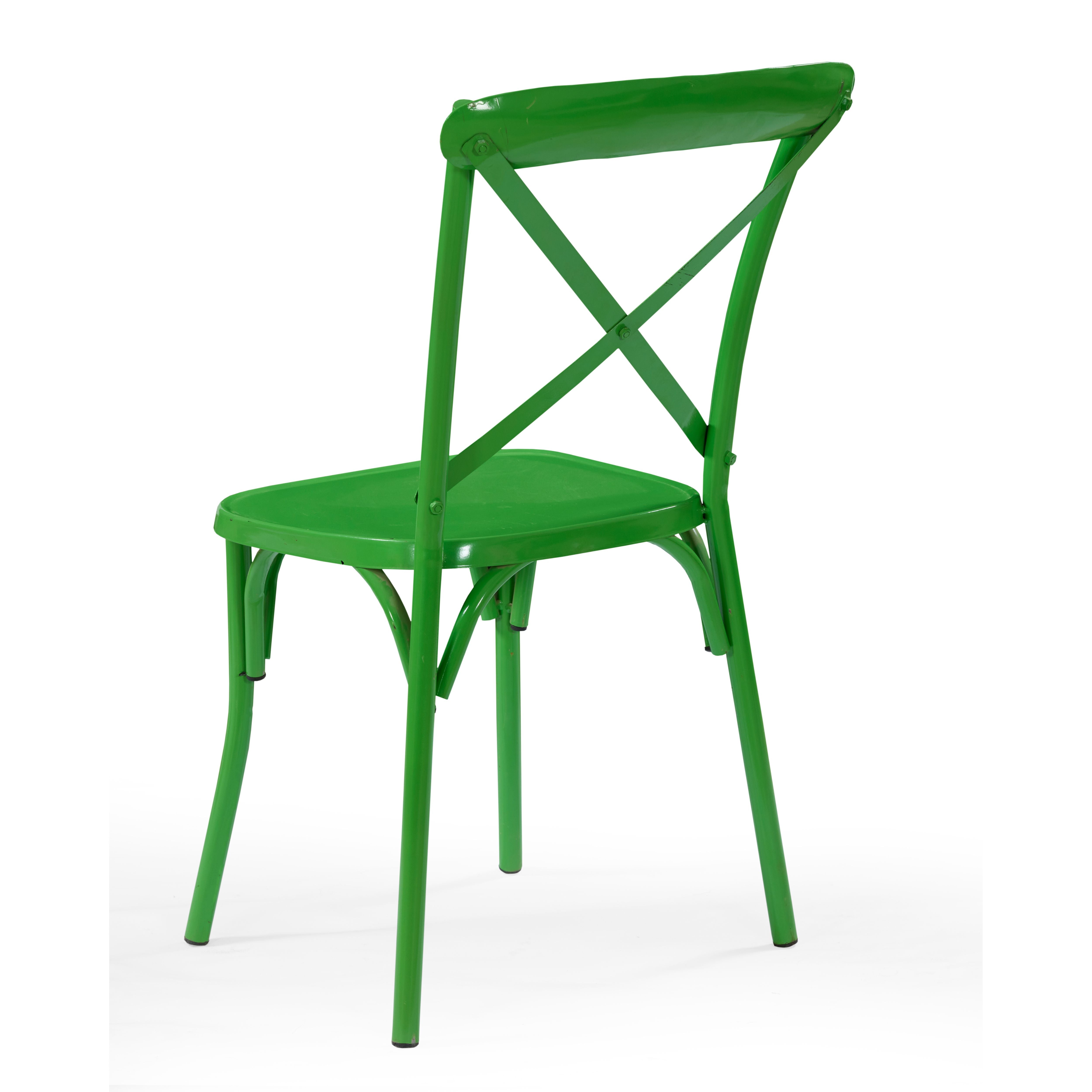 Verde Crossback Metal Bar Chair