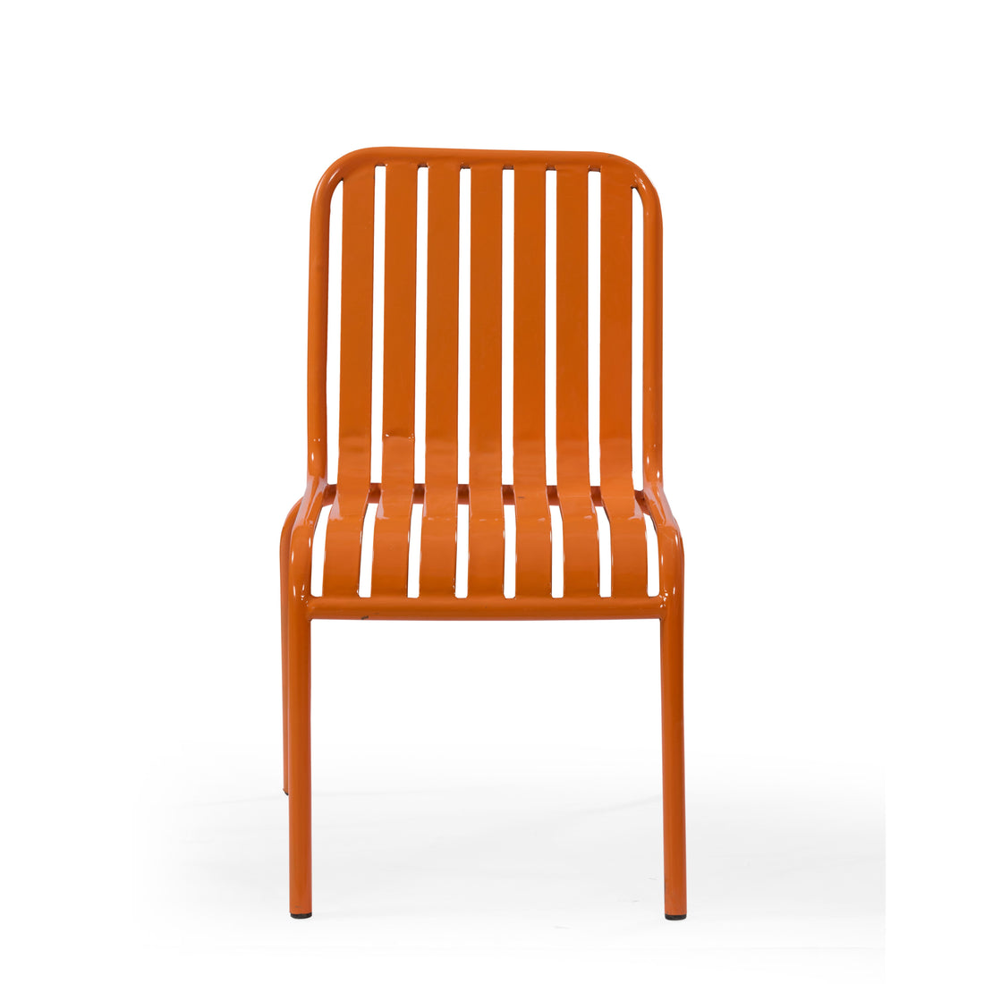 Solara Orange Metal Bar Chair