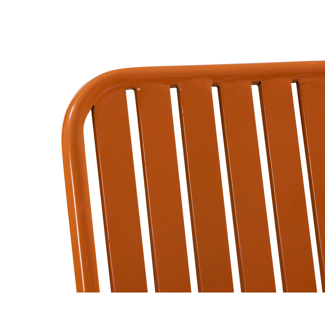 Solara Orange Metal Bar Chair