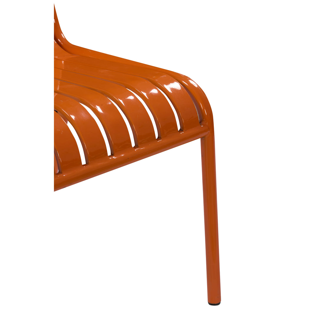 Solara Orange Metal Bar Chair