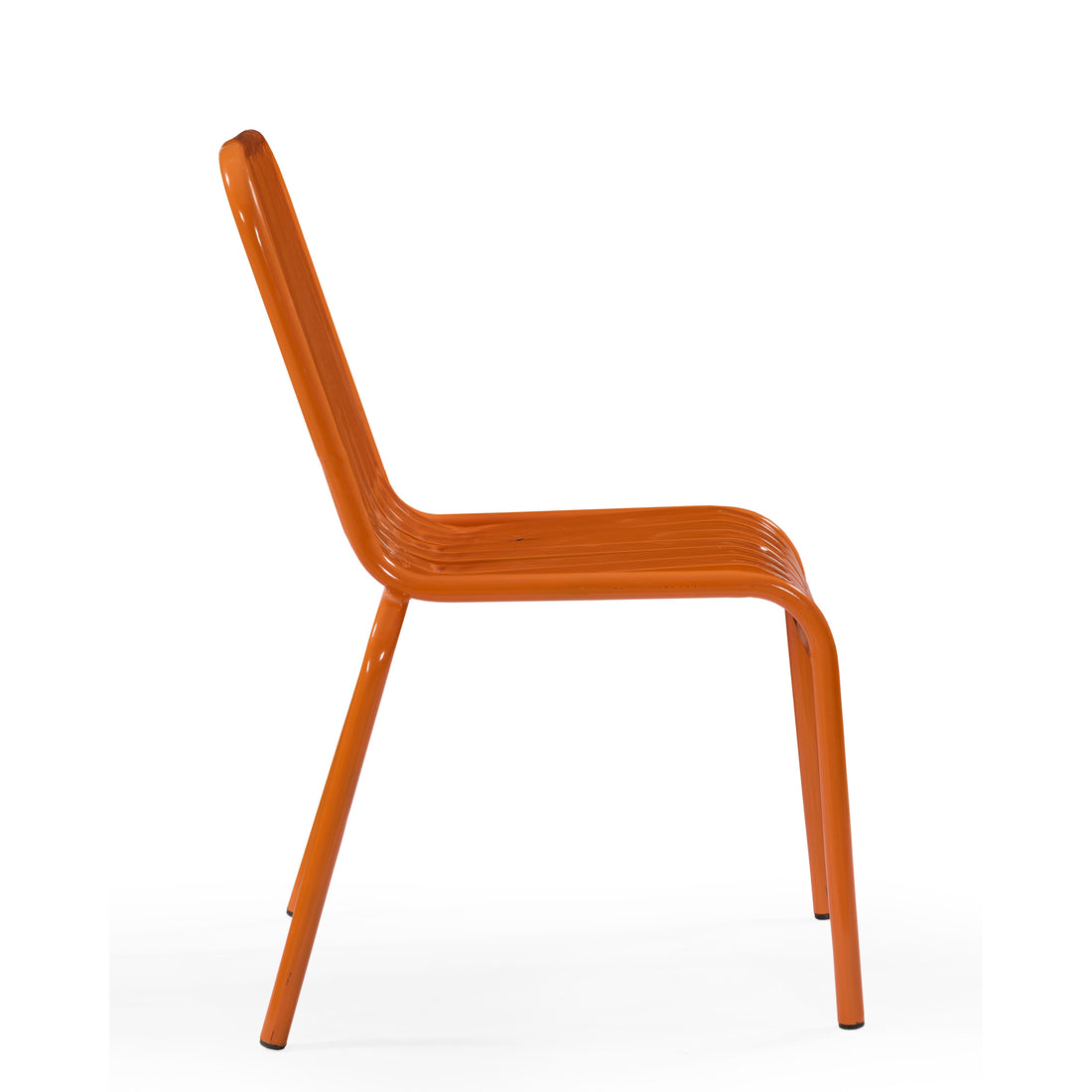 Solara Orange Metal Bar Chair