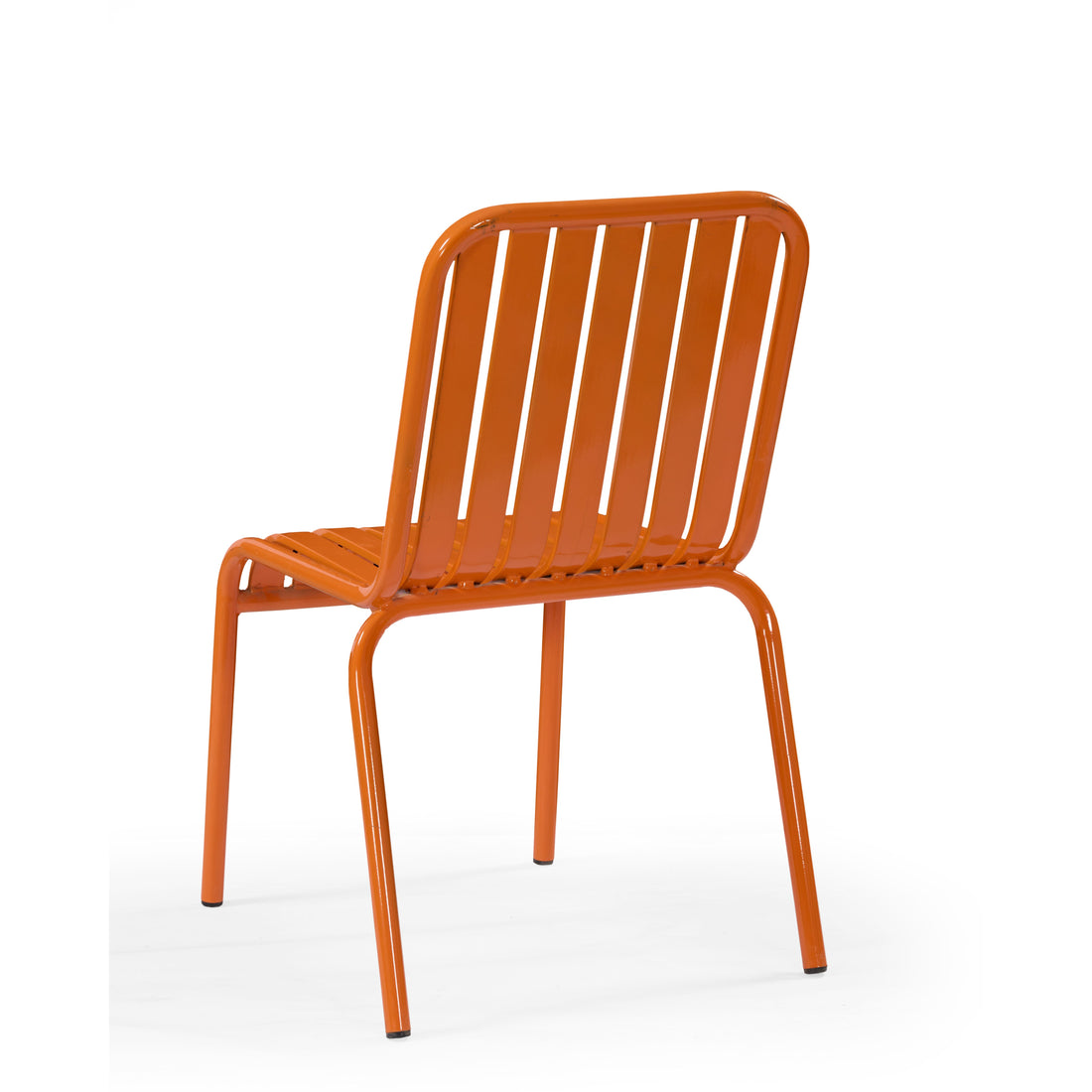 Solara Orange Metal Bar Chair