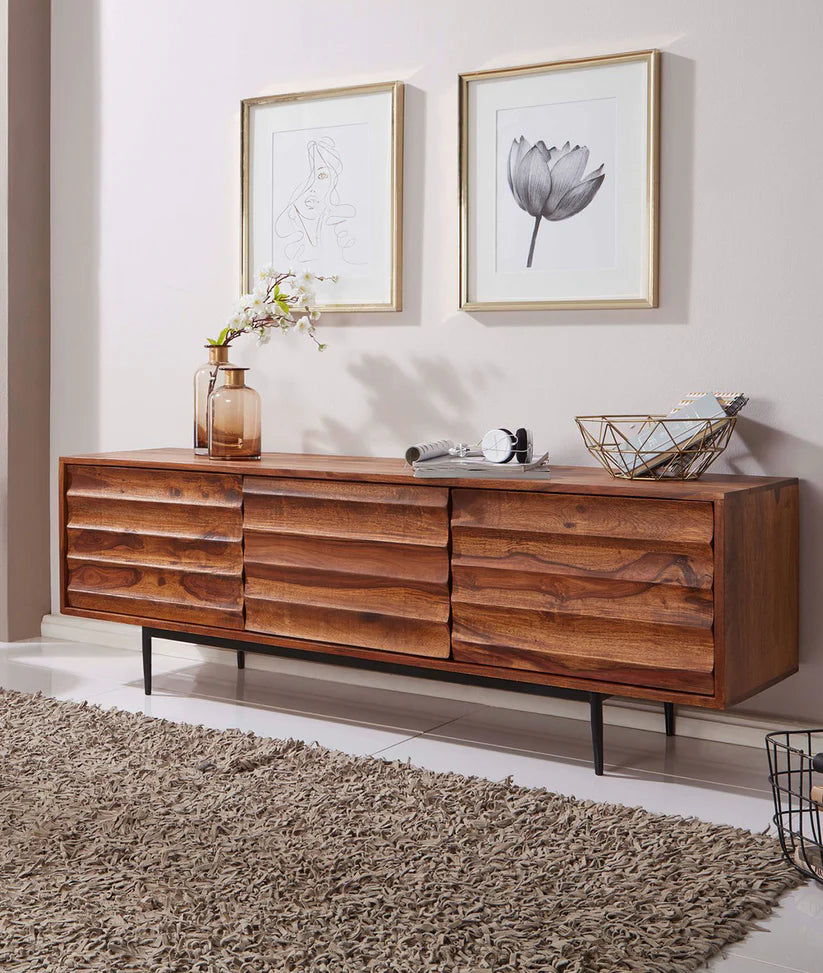 FlowLine Solid Wood TV Cabinet