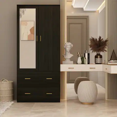 Eclipse Black & Gold Wardrobe
