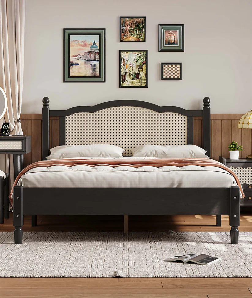 Majestic Weave Headboard Bed