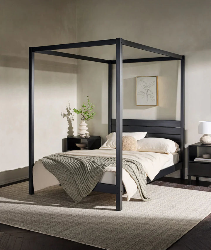 Noir Canopy Frame Bed