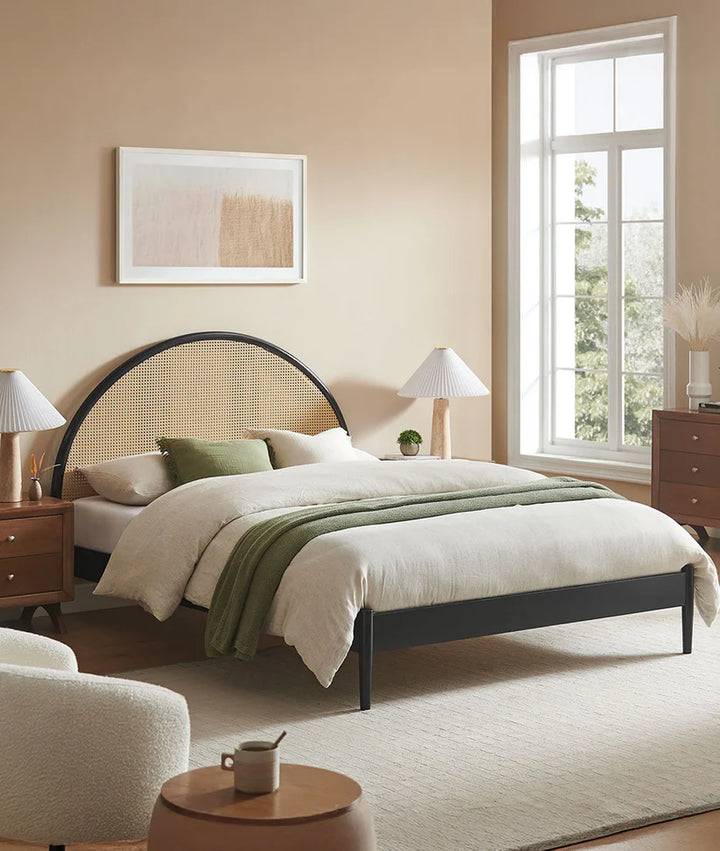 Arc Weave Cane Bed